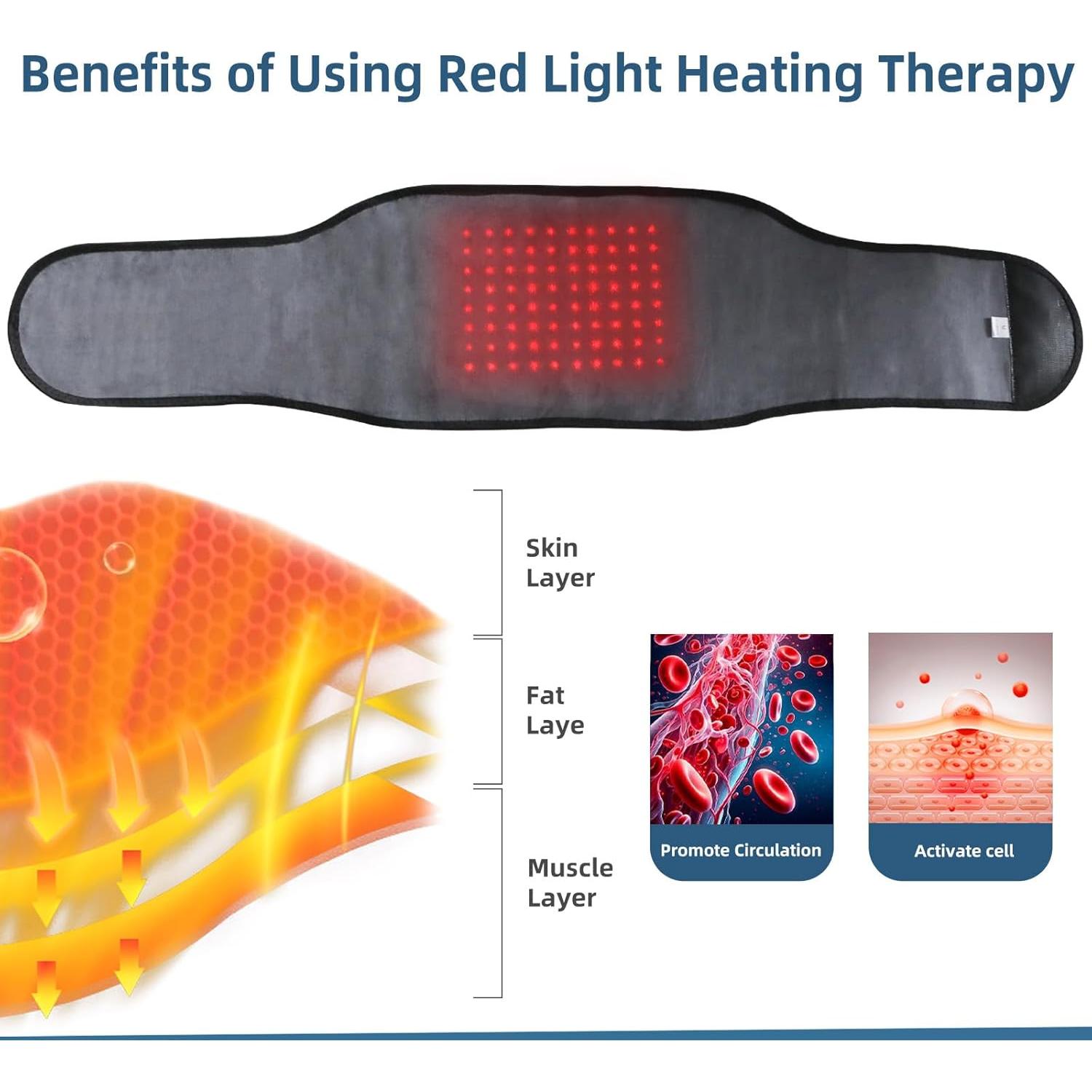 Faja de Masaje HONGJING con Calor y Soporte Lumbar M