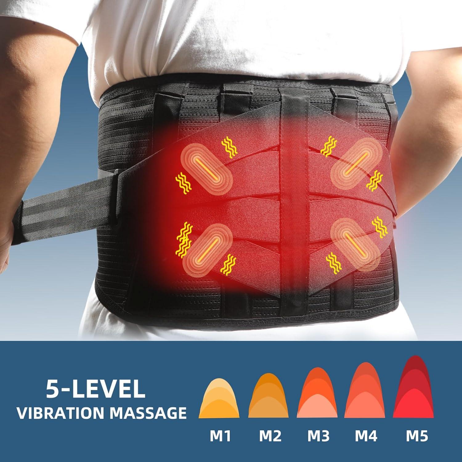 Faja de Masaje HONGJING con Calor y Soporte Lumbar M