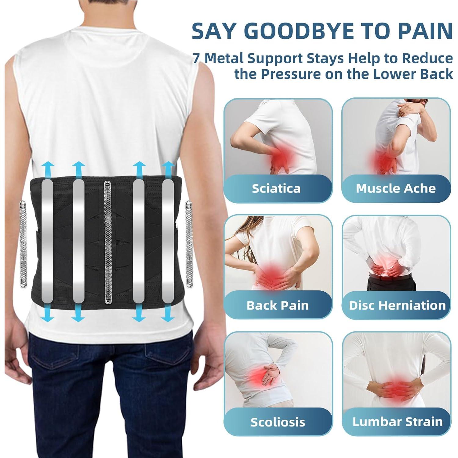 Faja de Masaje HONGJING con Calor y Soporte Lumbar M