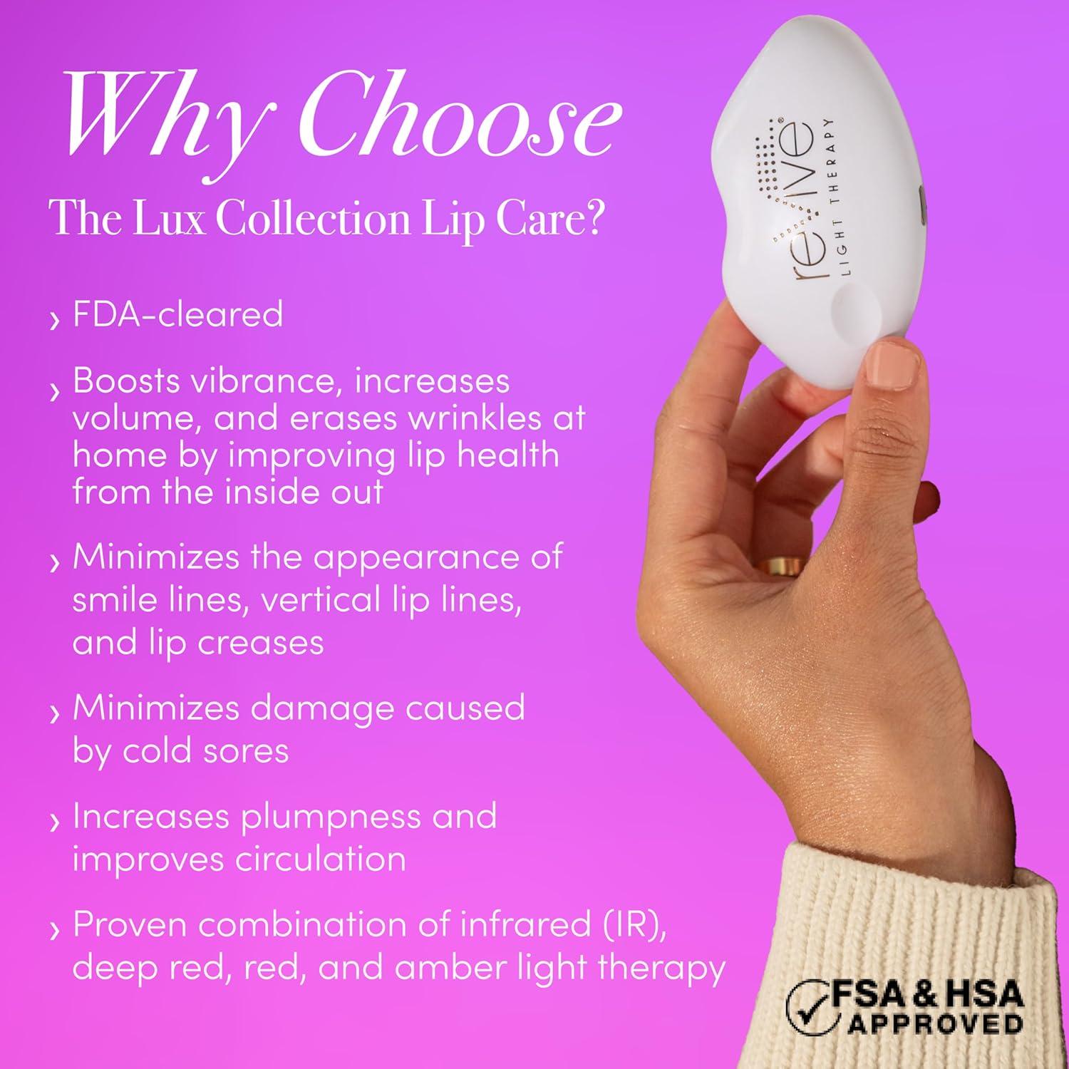 Dispositivo de Terapia de Luz Roja reVive Lux para Labios