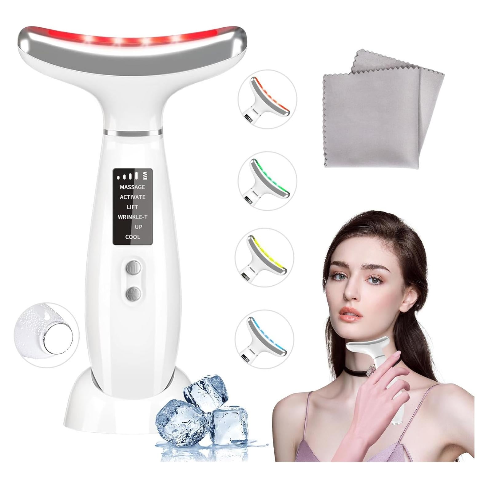 Masajeador Facial Li-Tek T-TPML-100 Luz Roja y Azul