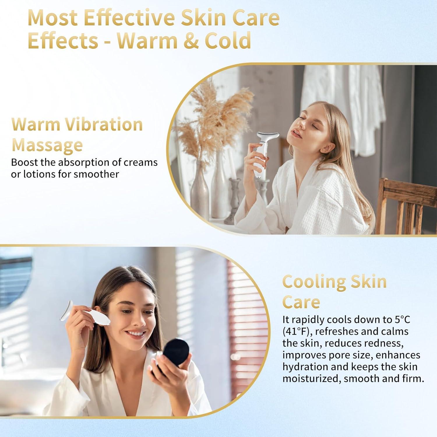 Masajeador Facial Li-Tek T-TPML-100 Luz Roja y Azul