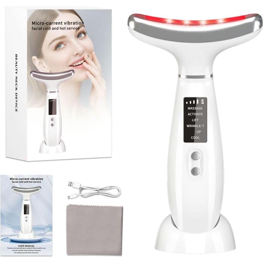 Masajeador Facial Li-Tek T-TPML-100 Luz Roja y Azul