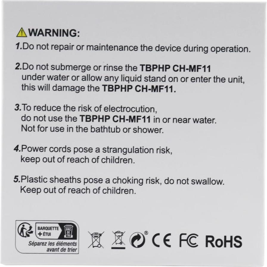 Masajeador Facial Eléctrico TBPHP CH-MF11 Calor y Frío