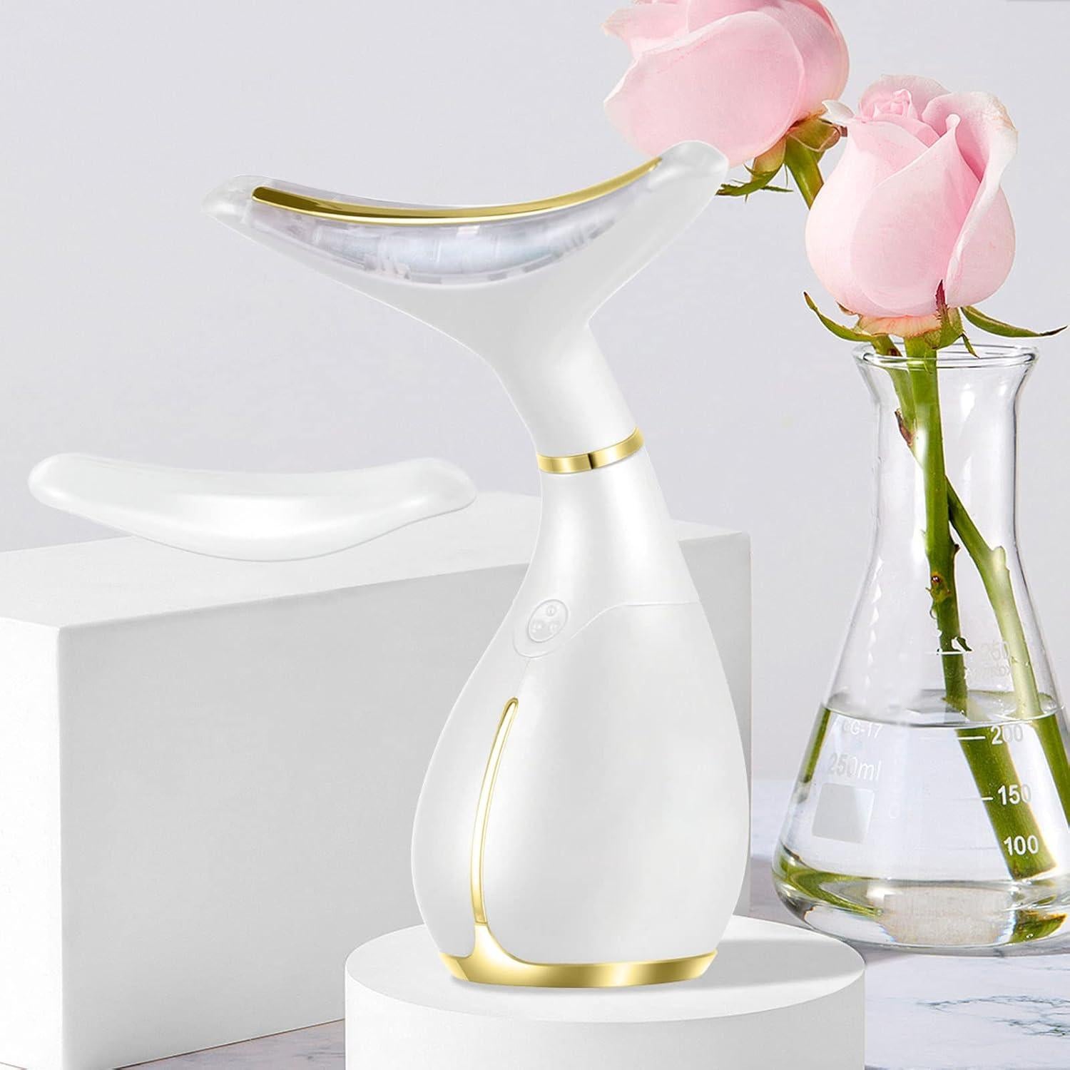 Masajeador Facial Ms.W Luz Roja y Vibración para Piel