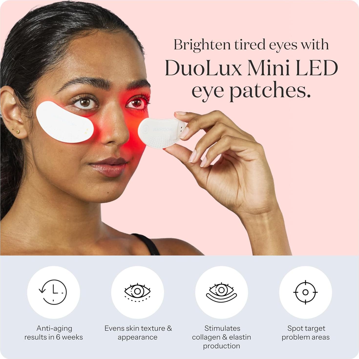 Dispositivo Terapia Luz Roja SmoothSkin para Ojos 24 Parches