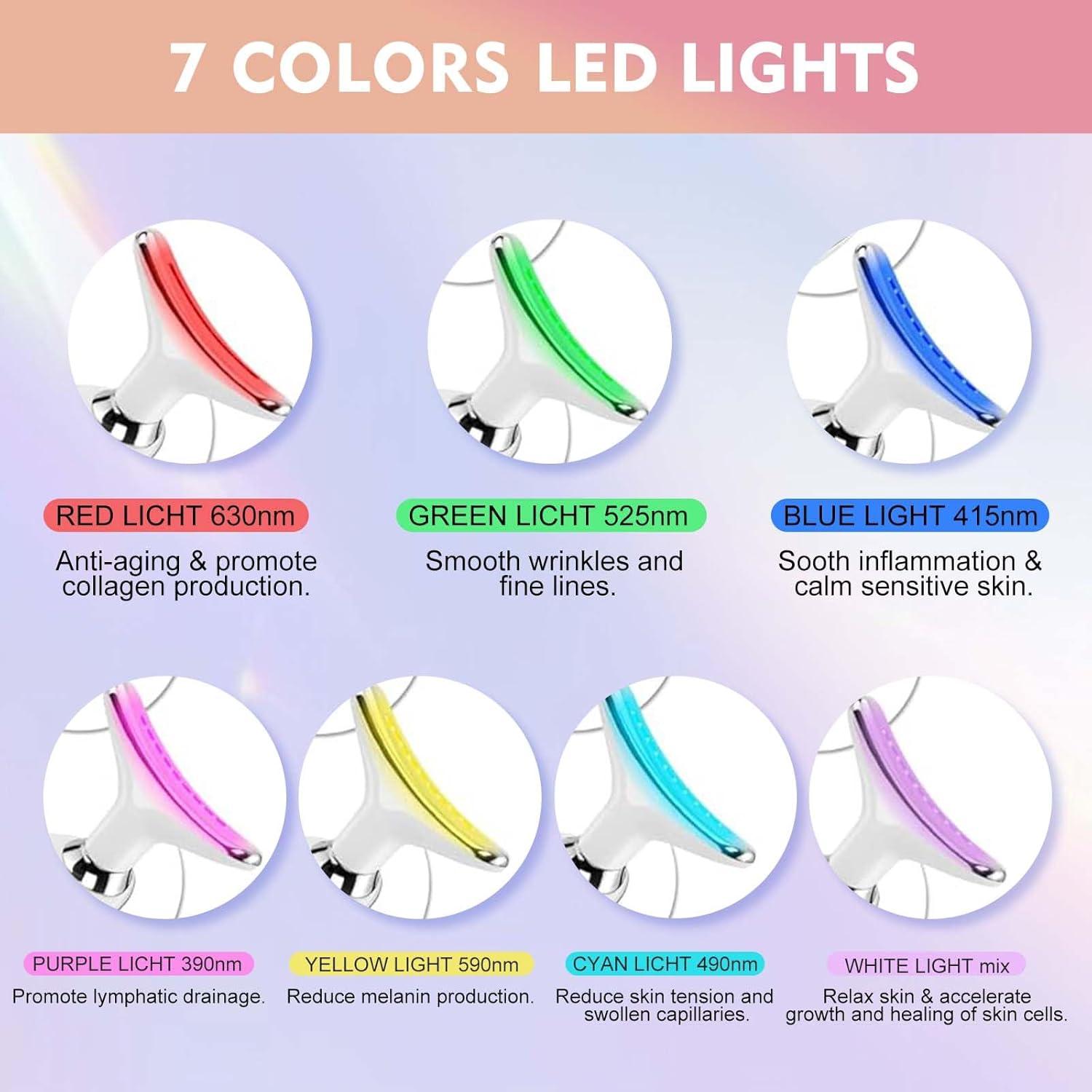 Masajeador Facial LED 7 Colores erdnretl MRY22024 240g
