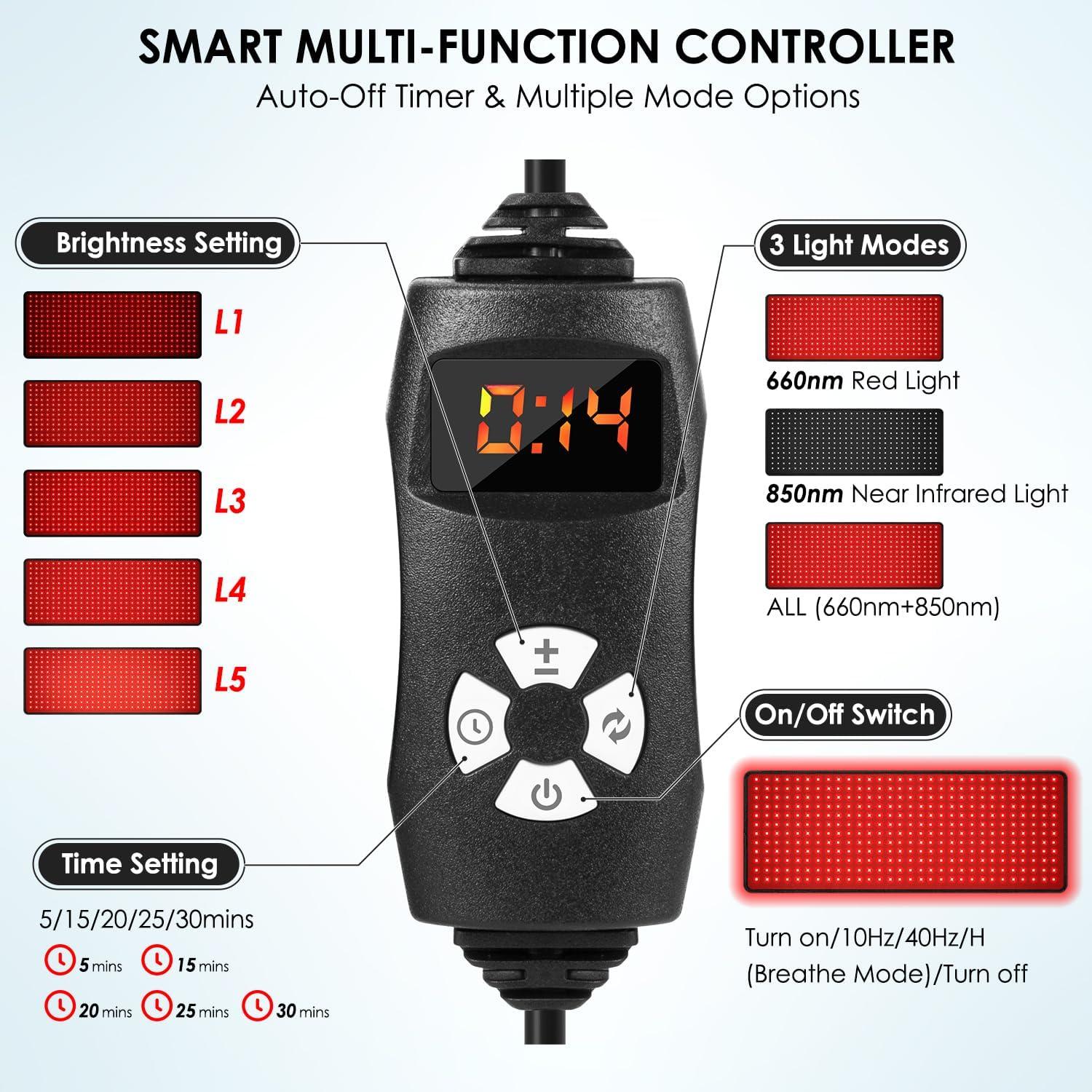 Cinturón de Terapia de Luz Roja 80 x 30 cm Myipyi
