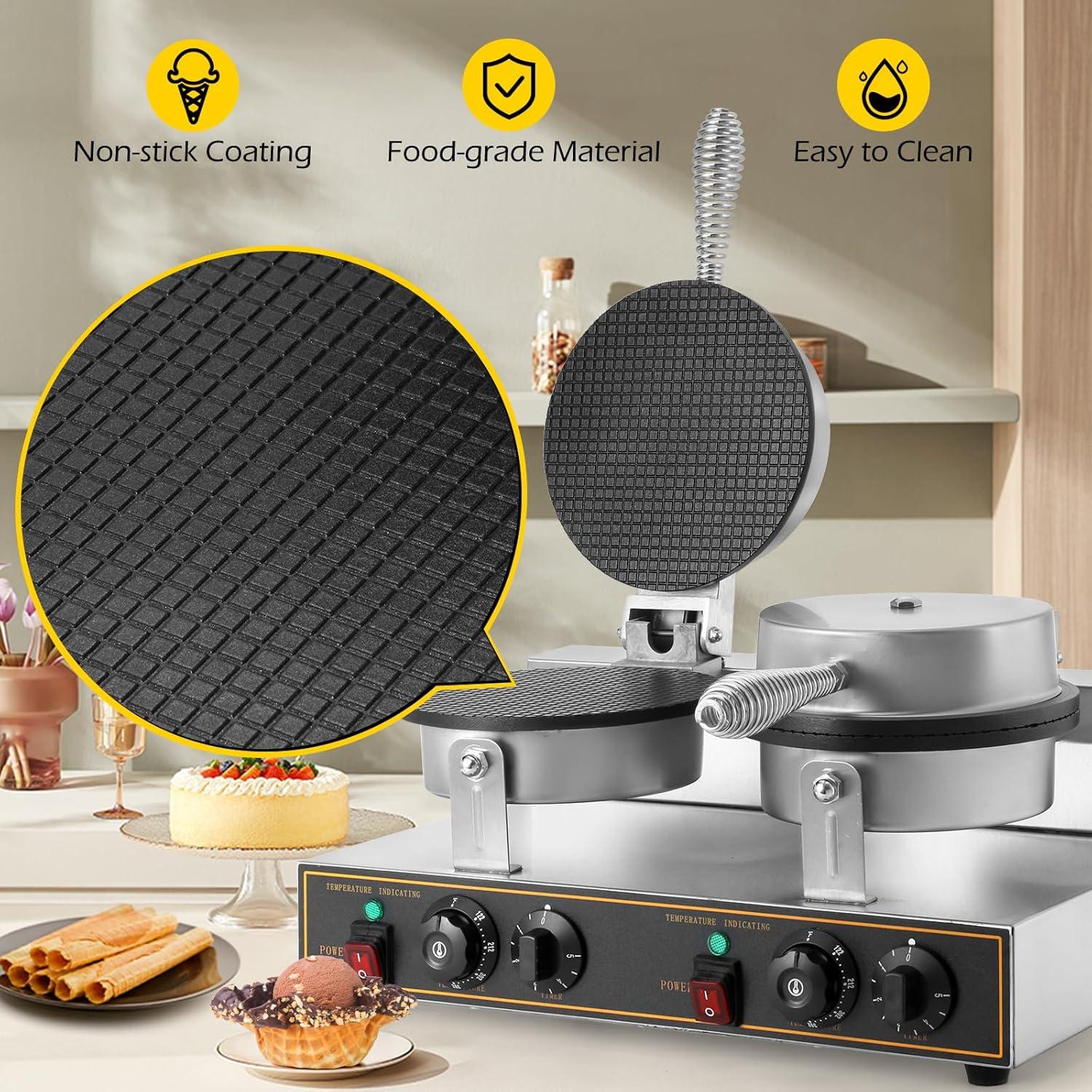 Máquina de Conos de Helado Dyna-Living Doble Cabeza 2400W