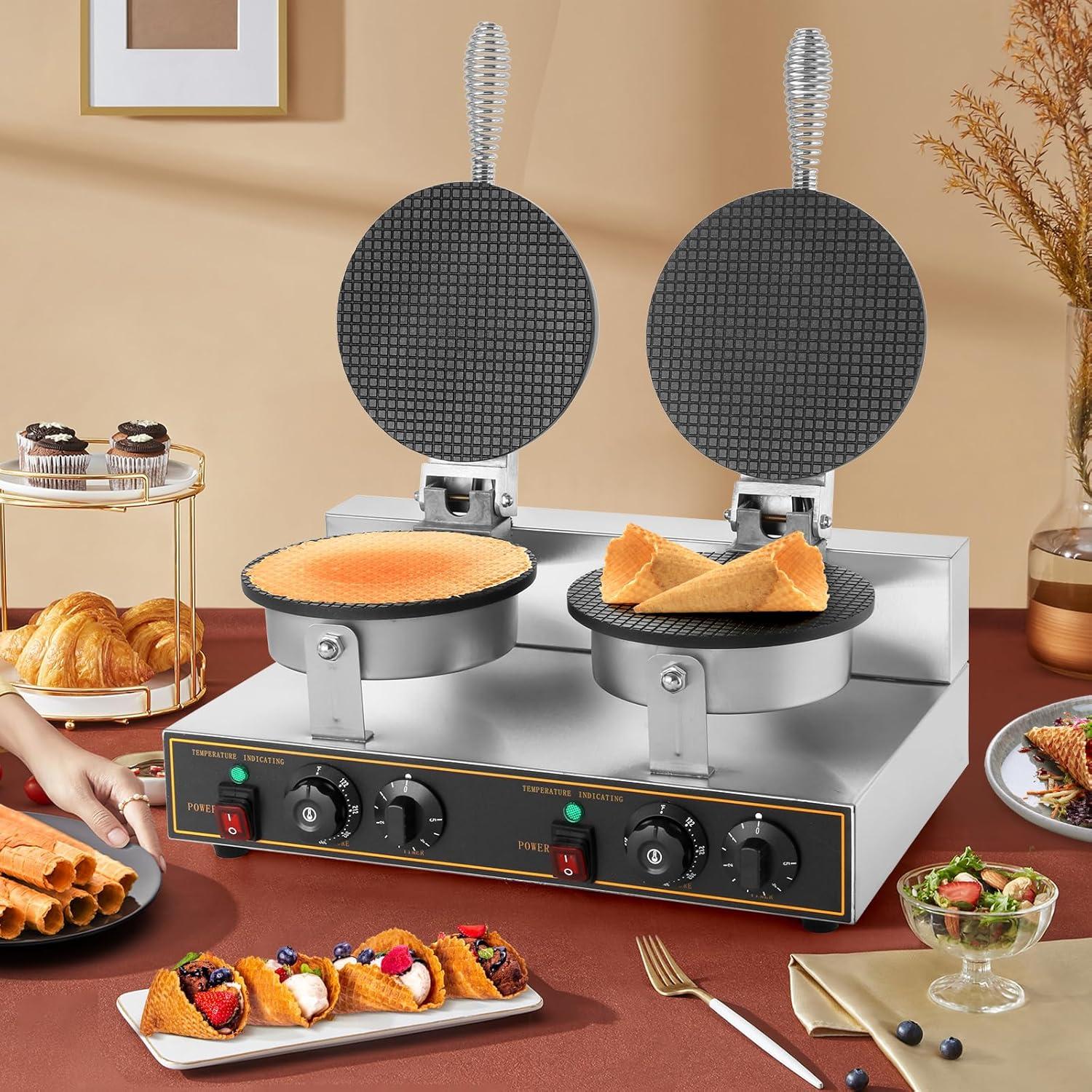 Máquina de Conos de Helado Dyna-Living Doble Cabeza 2400W