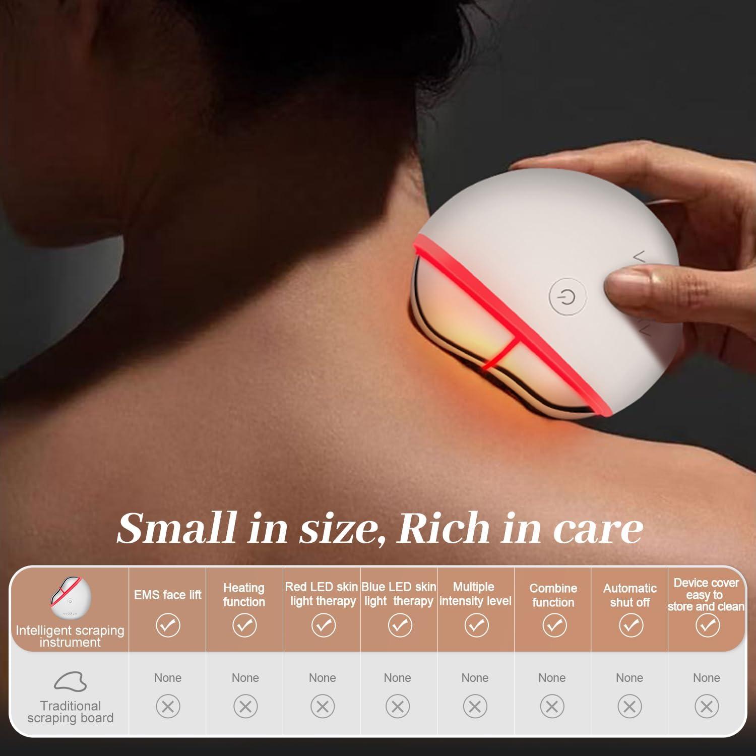 Dispositivo Facial Gua Sha Avorla con Calor y LED 9.4cm