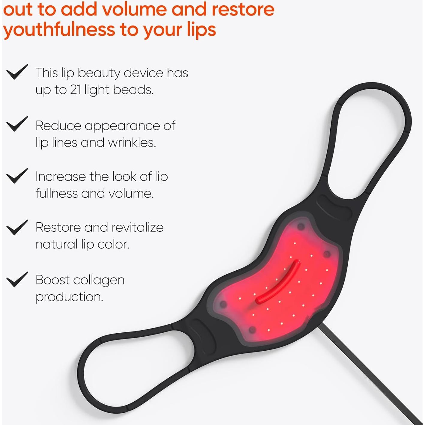 Dispositivo de Aumento de Labios LED Estanana - Terapia Luz Roja