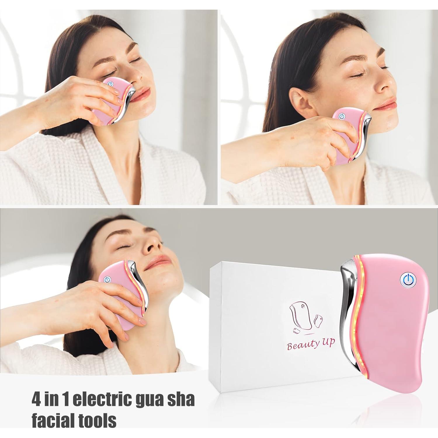 Masajeador Facial Eléctrico Aikertec Gua Sha 4 en 1