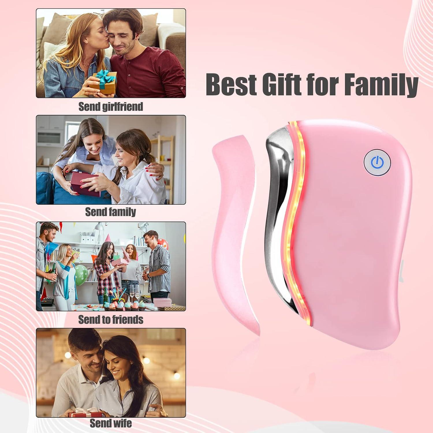 Masajeador Facial Eléctrico Aikertec Gua Sha 4 en 1