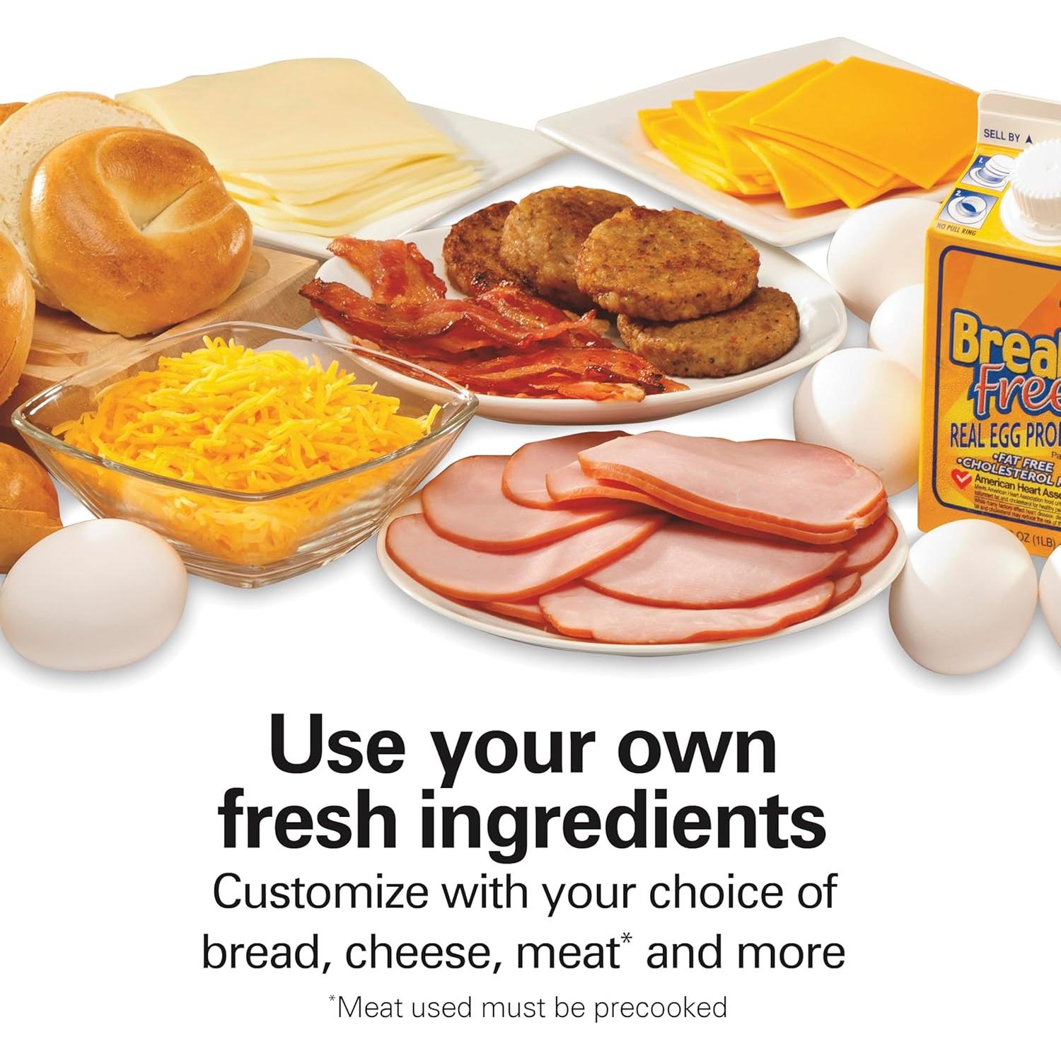 Hamilton Beach Sandwich Maker Doble 1200W Plata con Temporizador