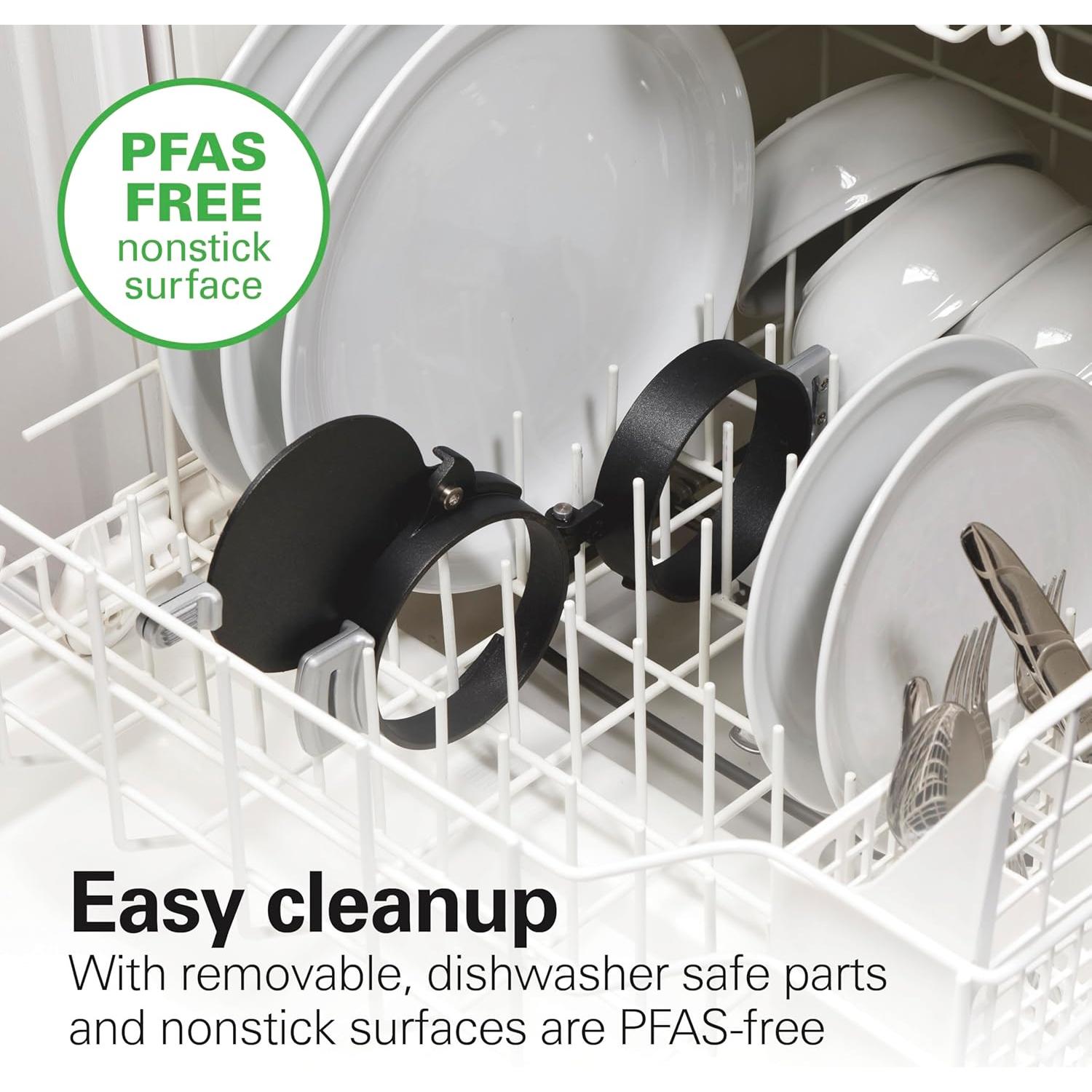 Hamilton Beach Sandwich Maker Doble 1200W Plata con Temporizador