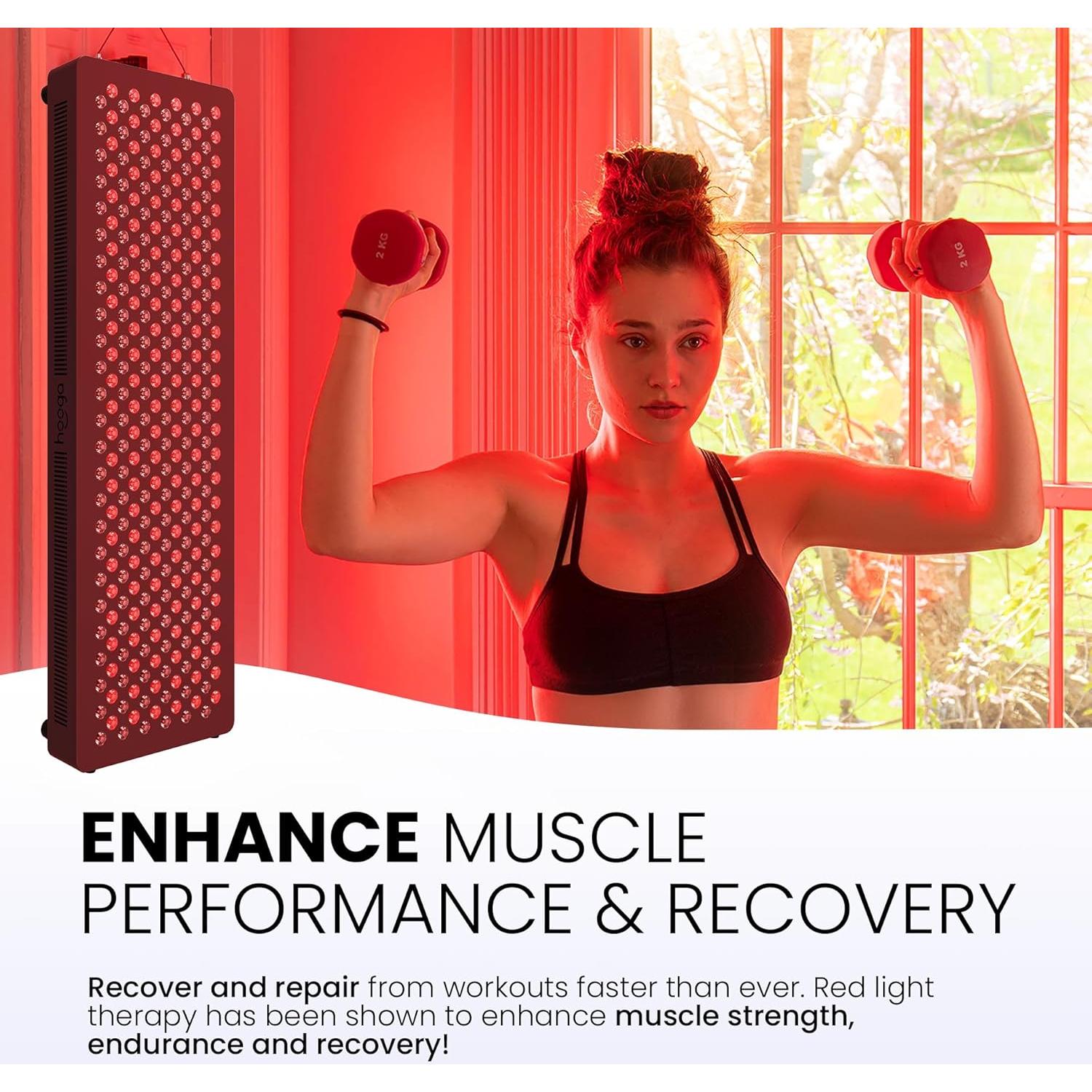 Terapia de Luz Roja Hooga HG500 100 LEDs 660nm 850nm