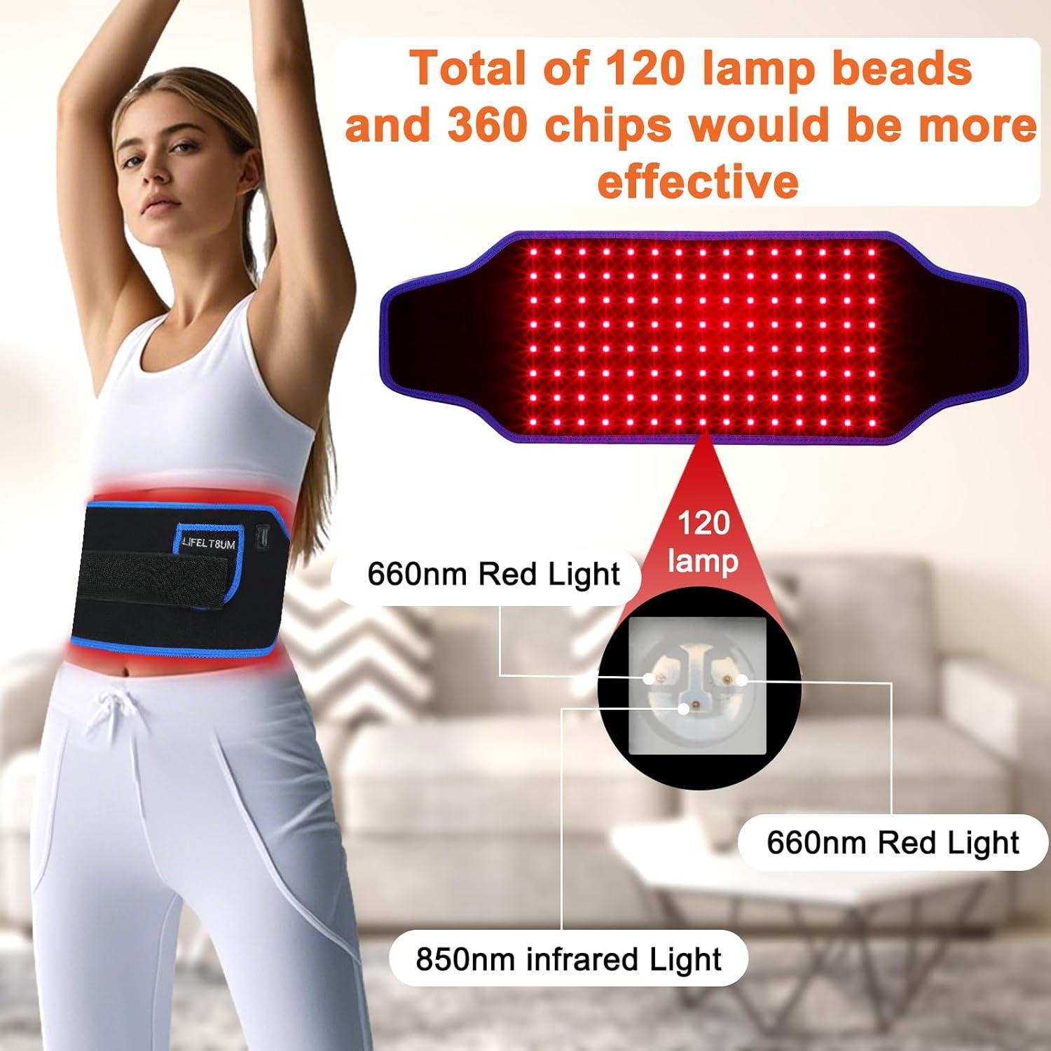 Cinta Terapia Luz Roja LIFELT8UM 30W Infrarroja 660/850nm