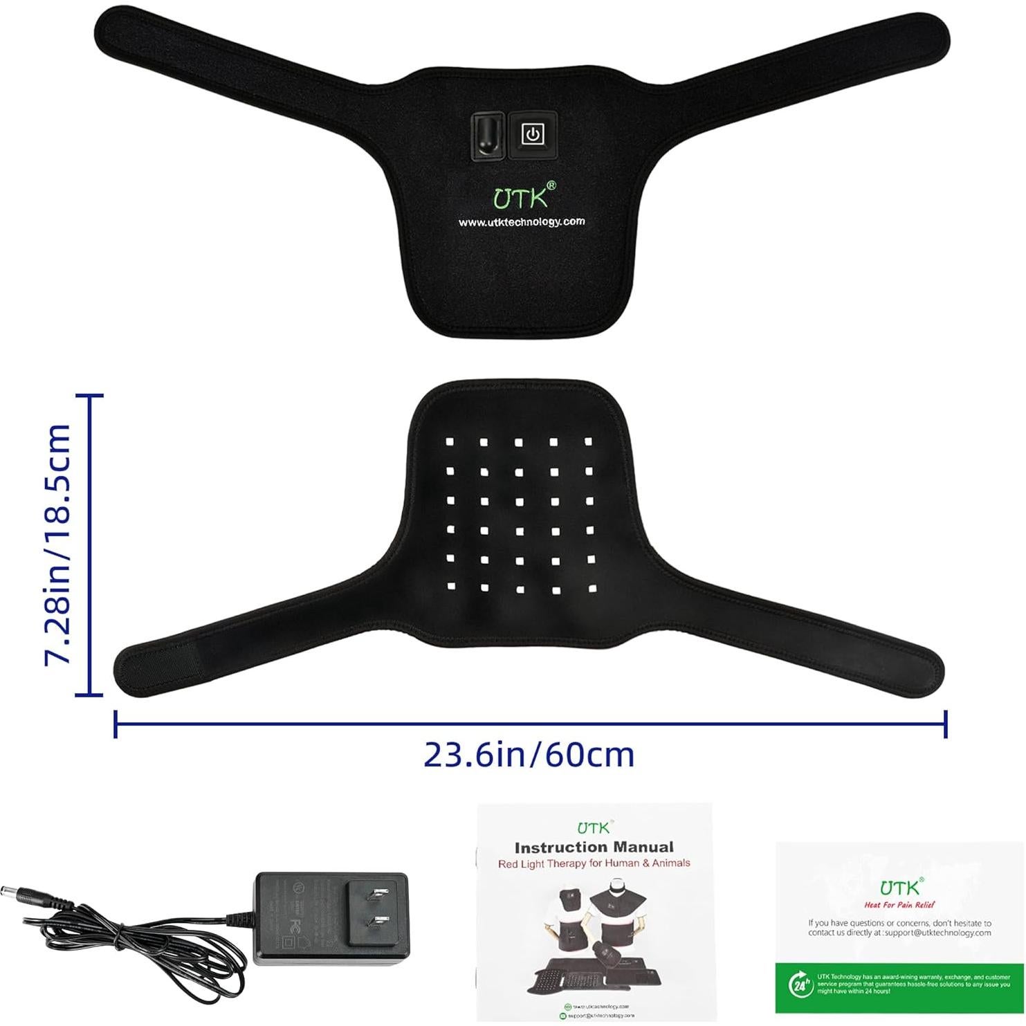 Cinturón Terapia Luz Roja UTK M3GN2 para Cuello 660/850nm