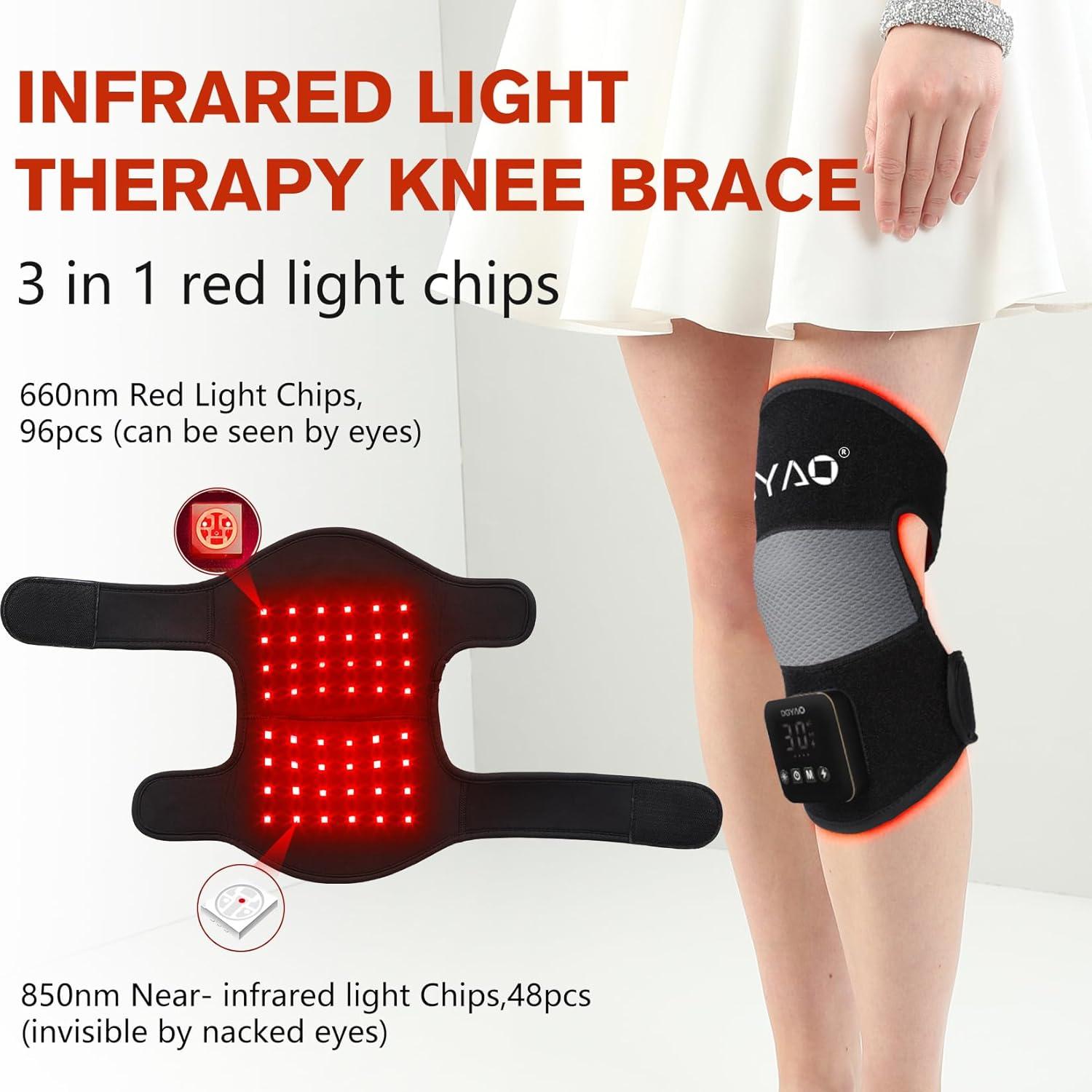 Terapia de Luz Roja Inalámbrica DGQY para Rodilla 660nm 850nm
