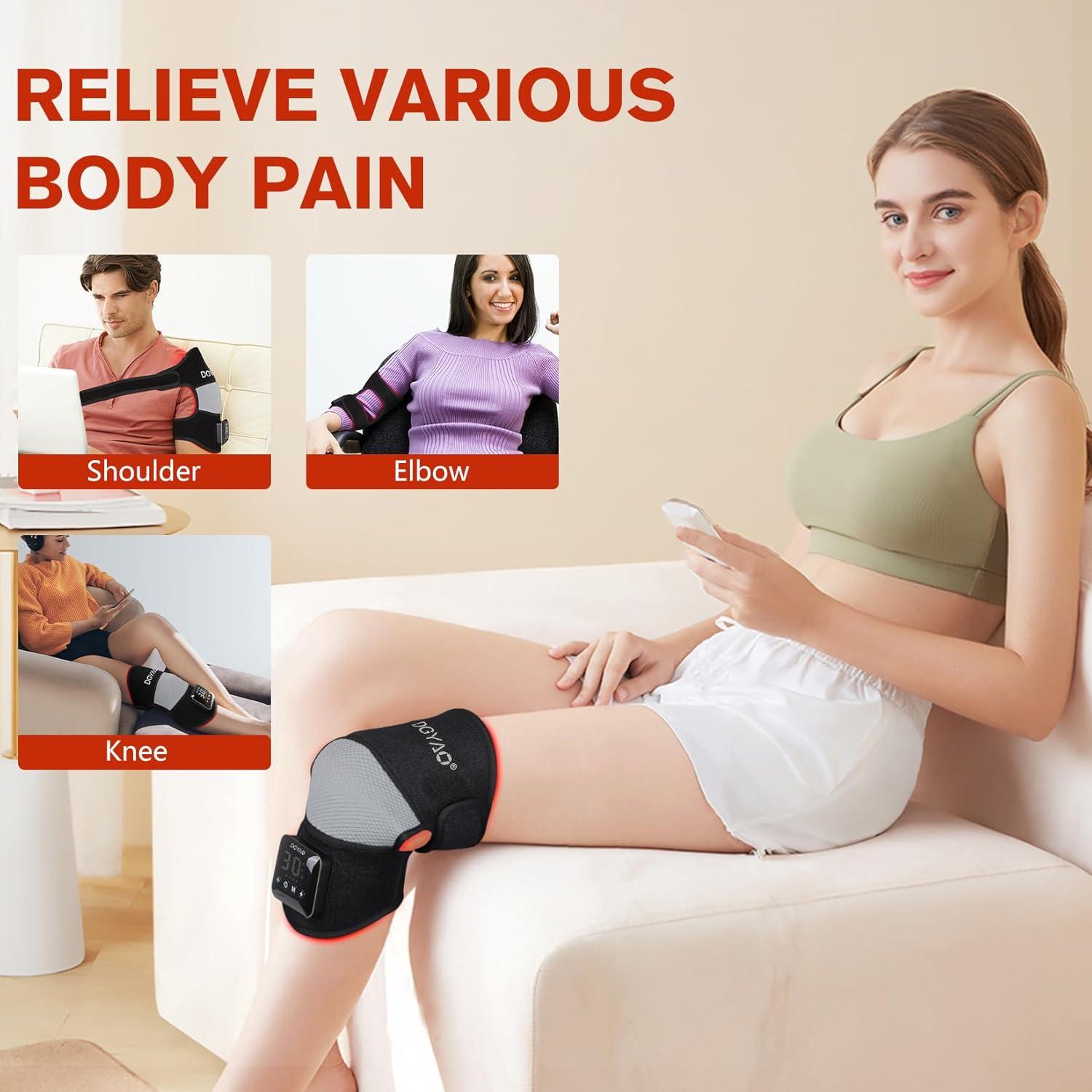 Terapia de Luz Roja Inalámbrica DGQY para Rodilla 660nm 850nm