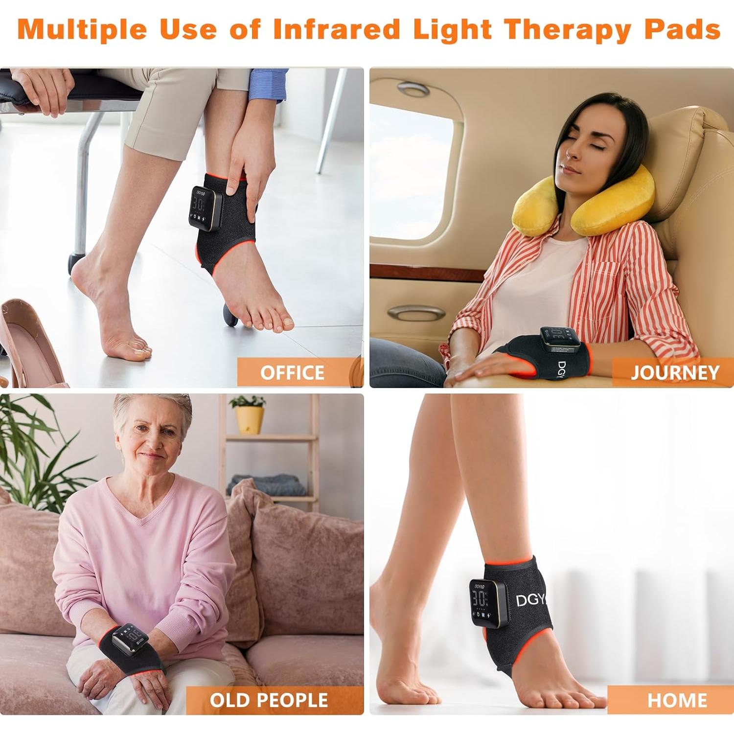 Terapia de Luz Roja TUOB para Alivio de Dolor en Tobillo