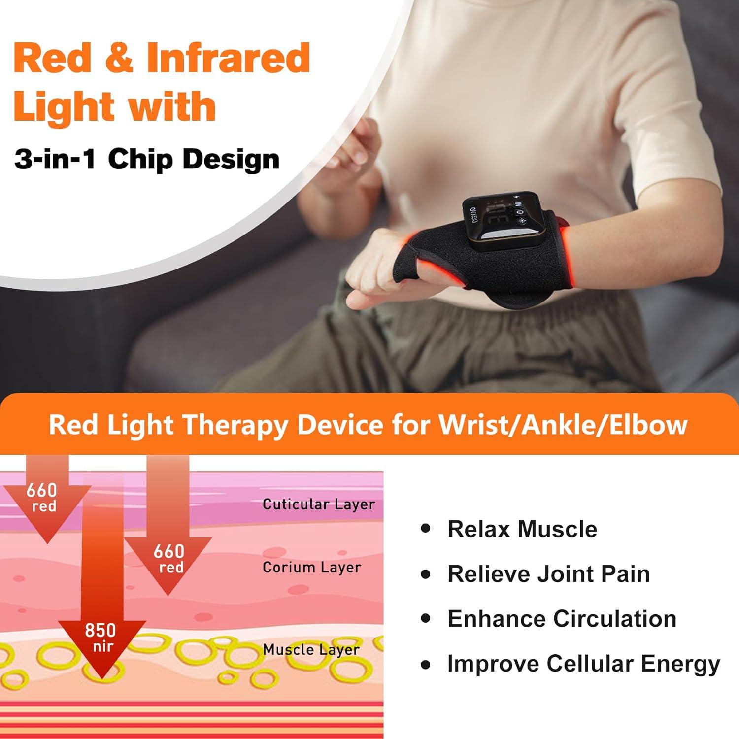 Terapia de Luz Roja TUOB para Alivio de Dolor en Tobillo