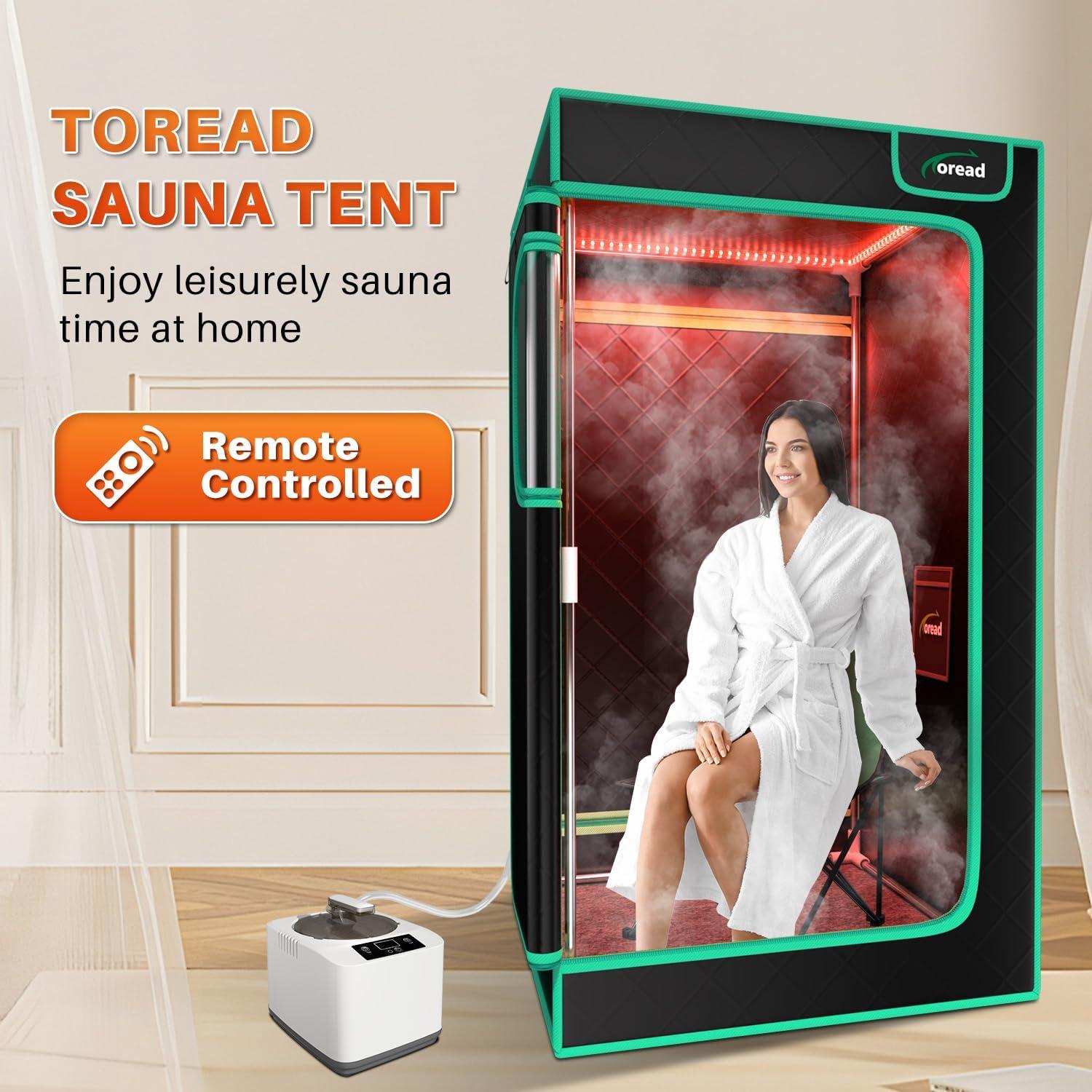 Sauna de Vapor Infrarroja TOREAD 3L 1200W Ajustable