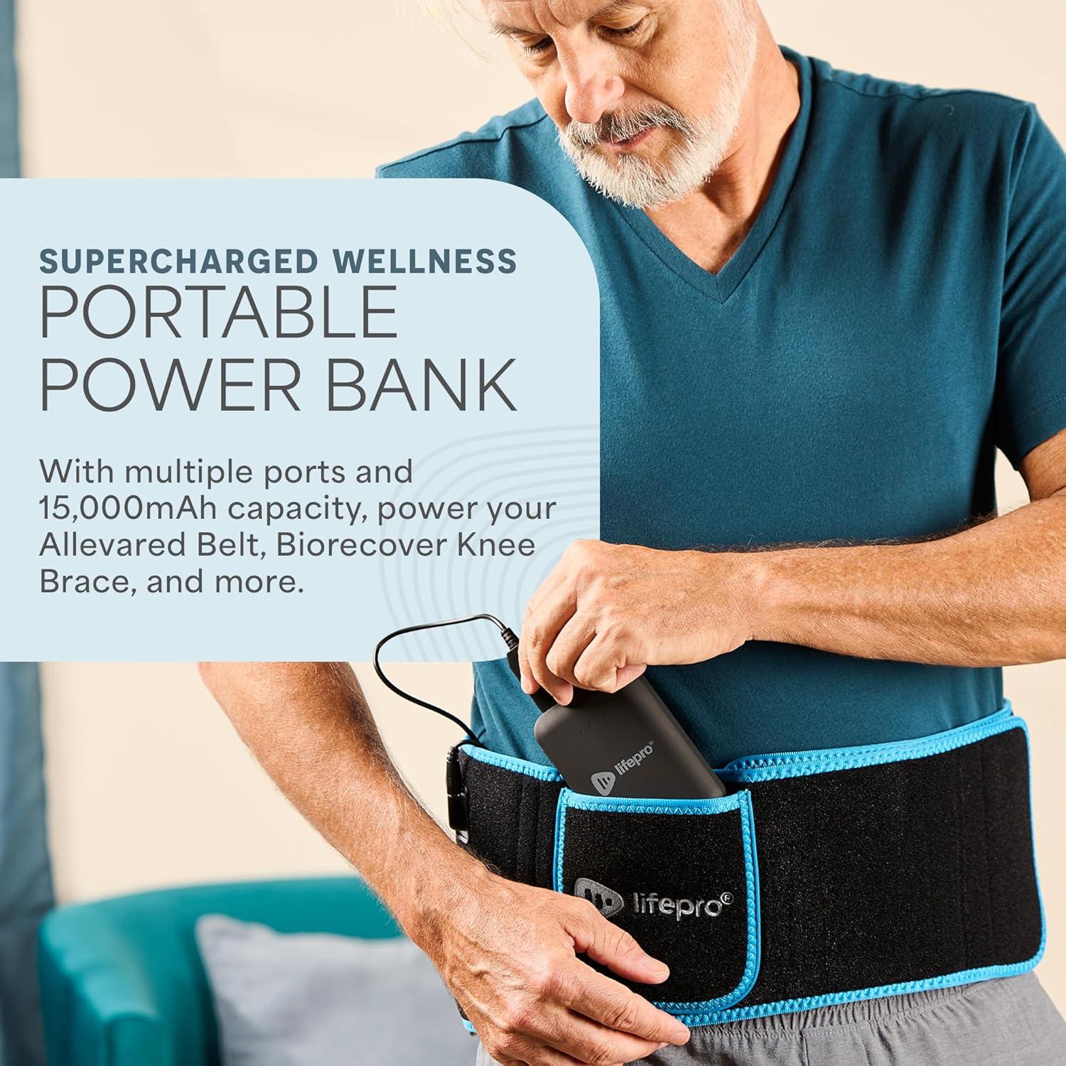 Powerbank LifePro 15000mAh USB 3.0 12V DC para Bienestar