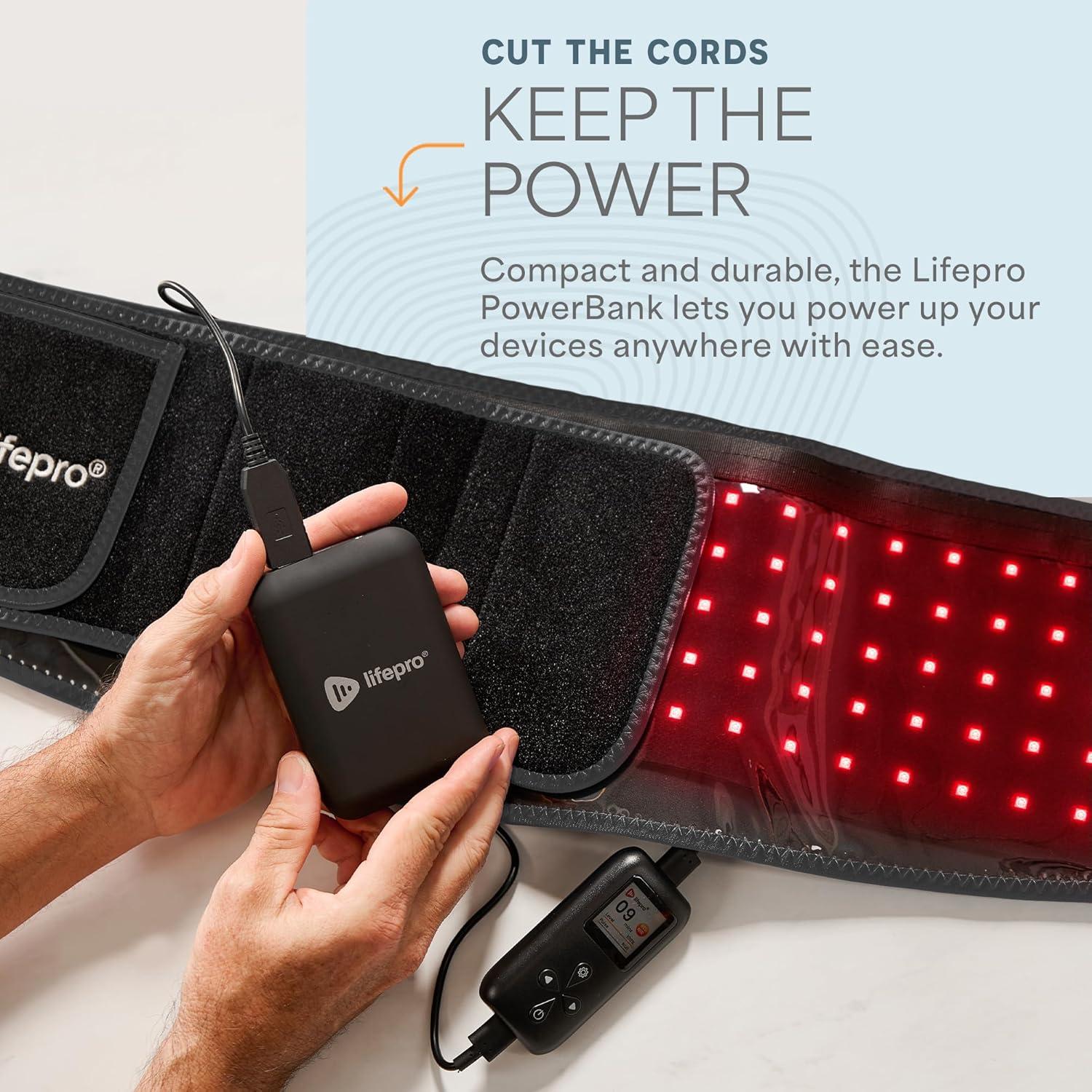 Powerbank LifePro 15000mAh USB 3.0 12V DC para Bienestar