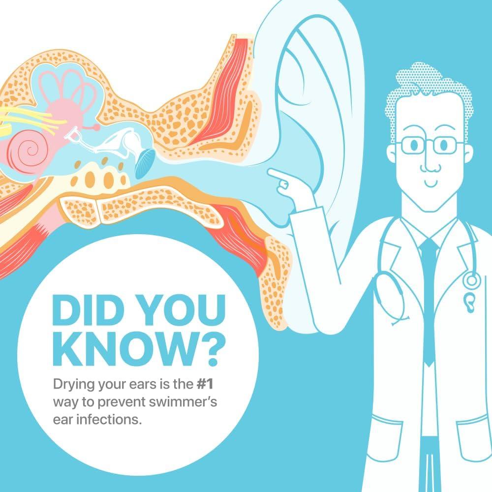 Secador de Oídos Whisper con Terapia de Luz Roja - Compacto y Efectivo