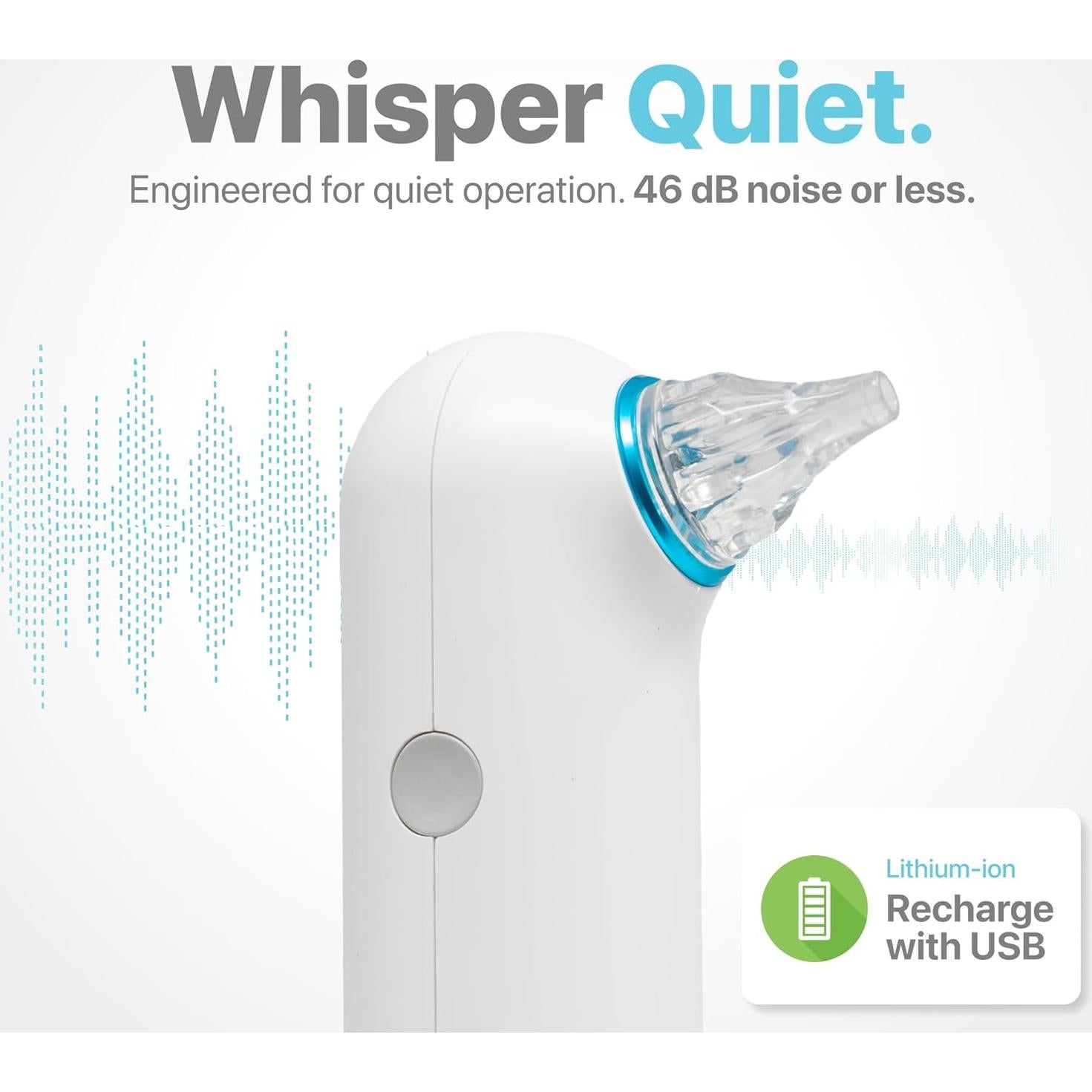 Secador de Oídos Whisper con Terapia de Luz Roja - Compacto y Efectivo