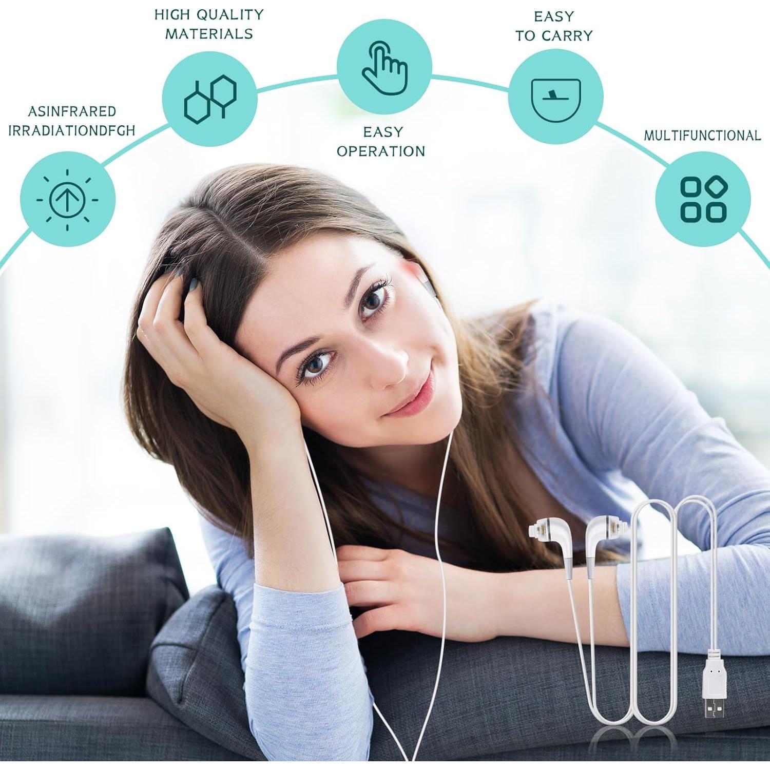 Dispositivo de Luz Roja USB 650nm para Oídos RTFLYKAY