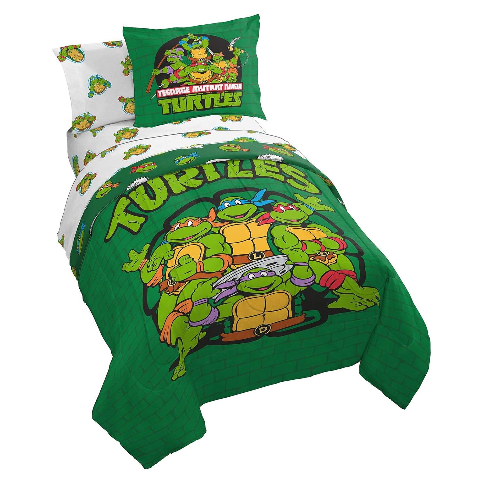 Juego de Cama Twin Tortugas Ninja Jay Franco 5 Piezas