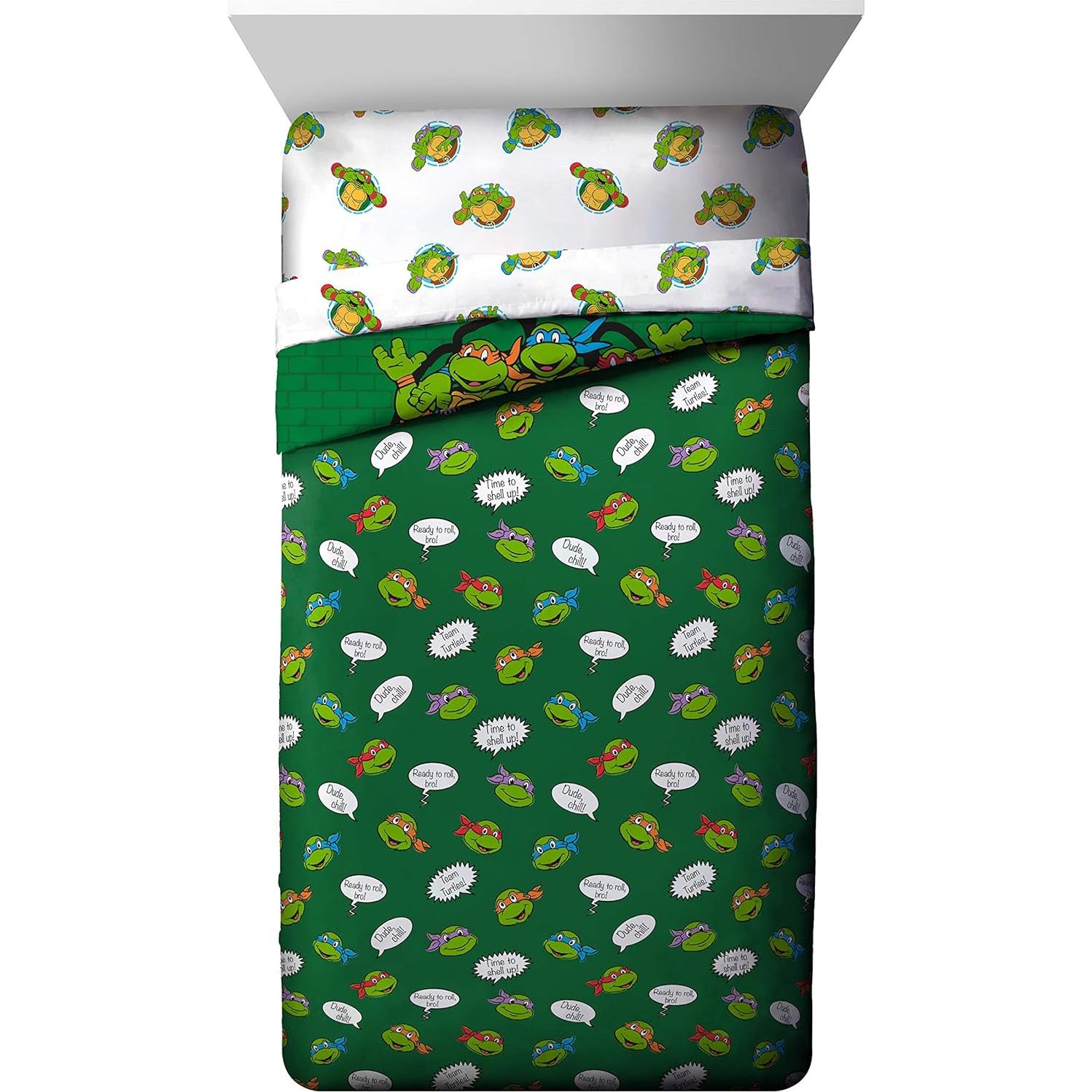 Juego de Cama Twin Tortugas Ninja Jay Franco 5 Piezas