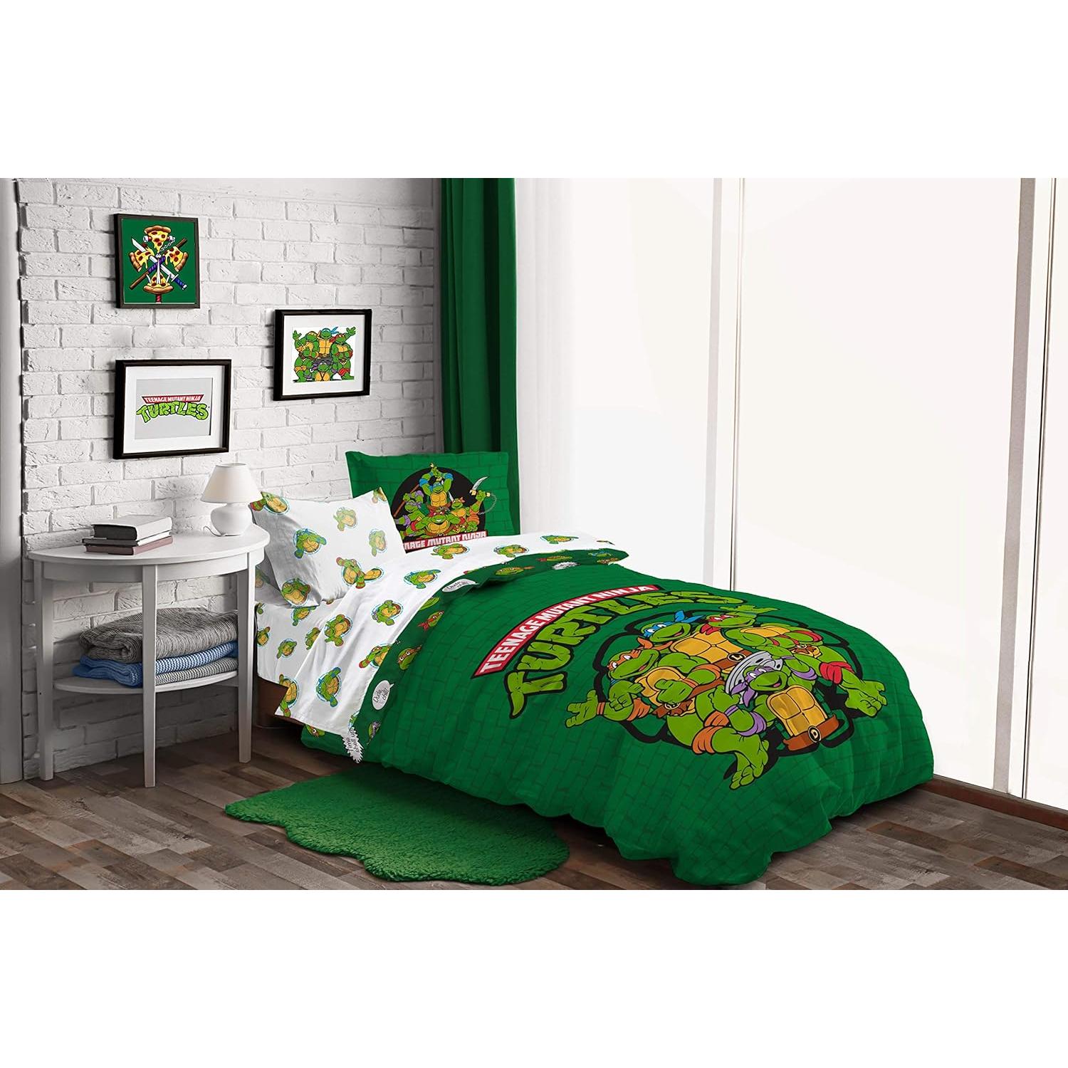 Juego de Cama Twin Tortugas Ninja Jay Franco 5 Piezas