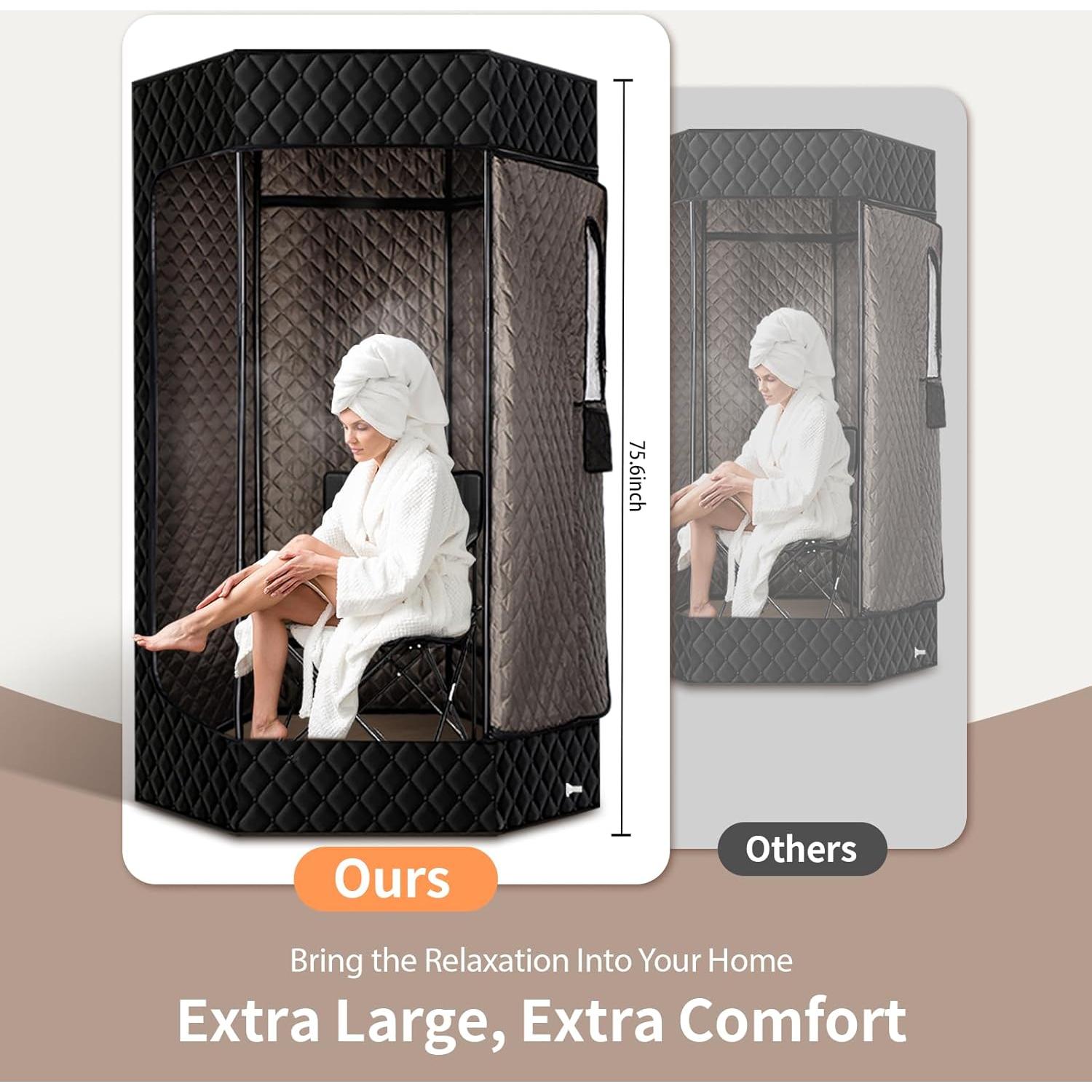 Sauna Portátil PEEKO XL Hexagonal 190 cm 1500W 4L