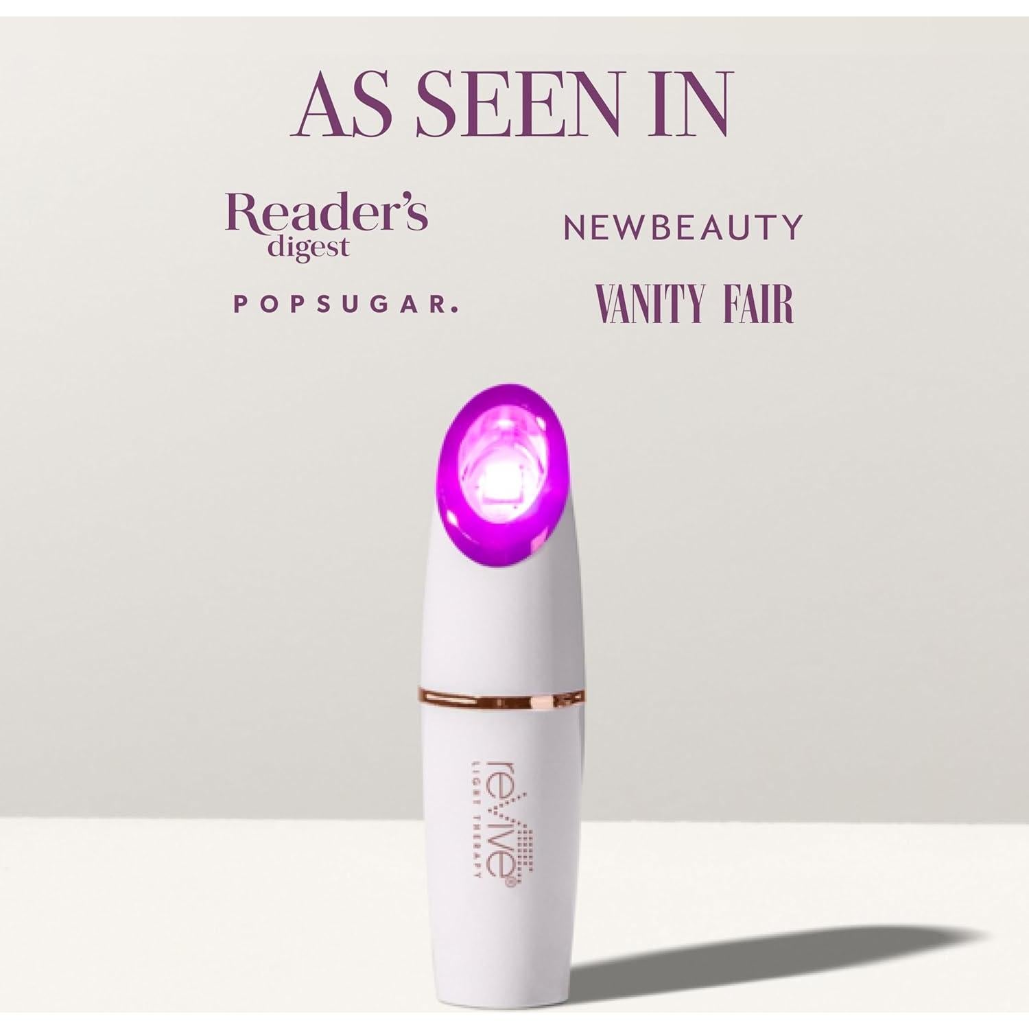 reVive Light Therapy Lux Collection Spot Acne Device For Face, Portable Red & Blue Light Therapy