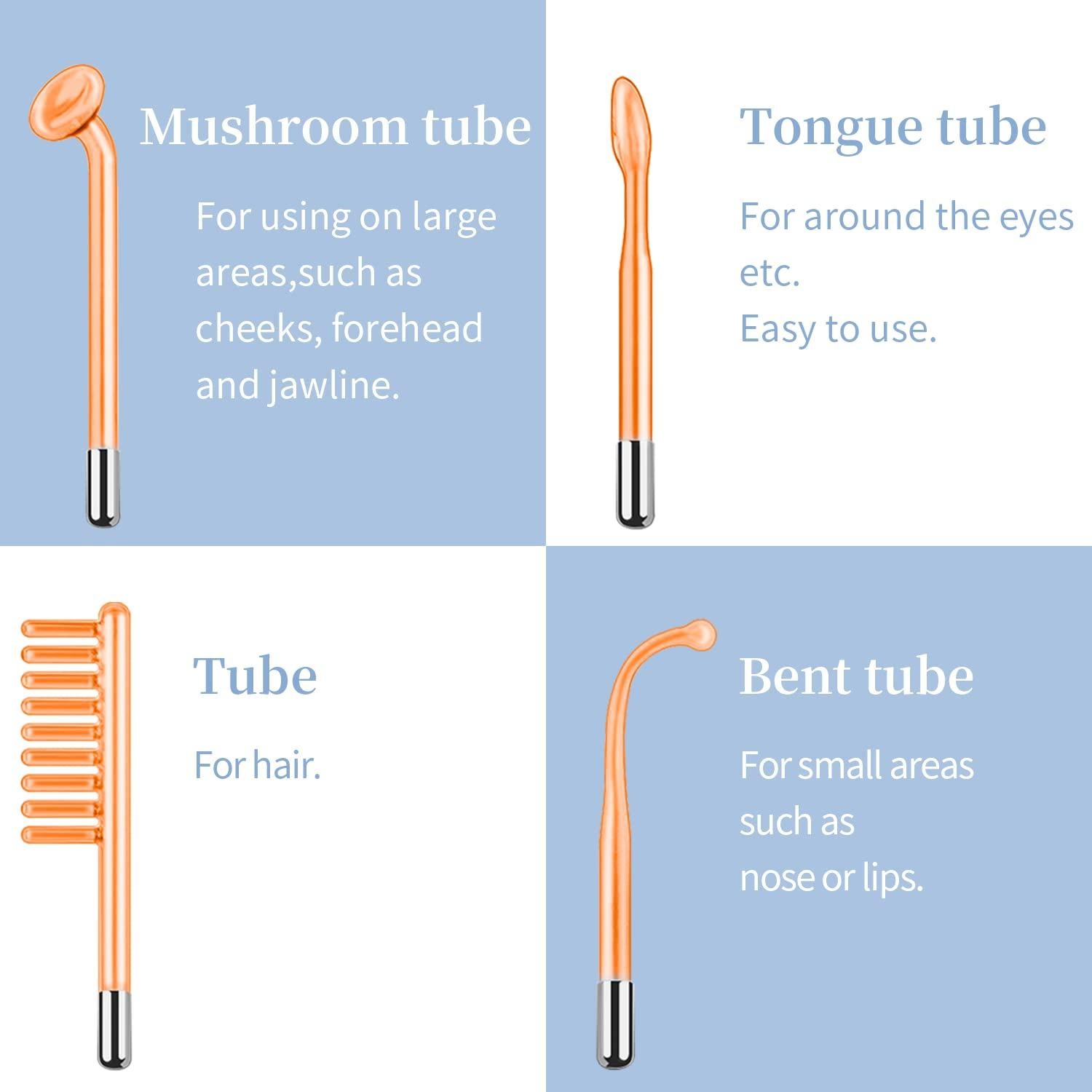 Máquina Facial de Alta Frecuencia TUMAKOU Portátil 4 Tubos
