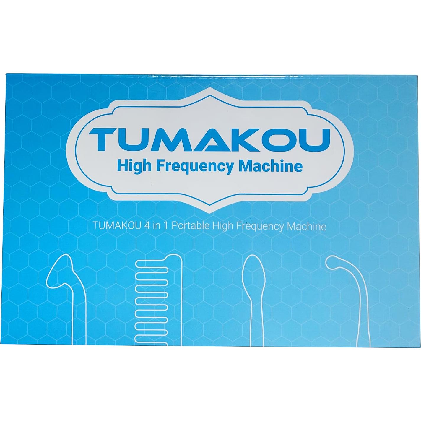 Máquina Facial de Alta Frecuencia TUMAKOU Portátil 4 Tubos