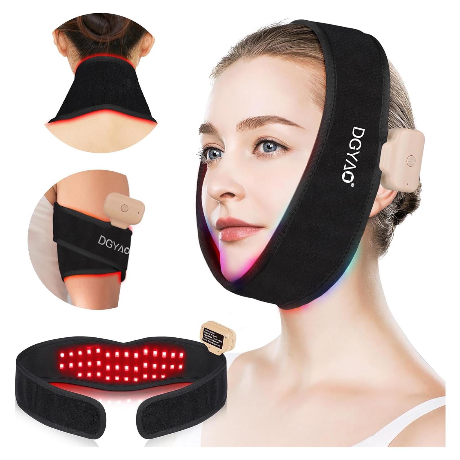 Cinturón de Terapia de Luz Roja DGYAO para Barbilla y Cuello