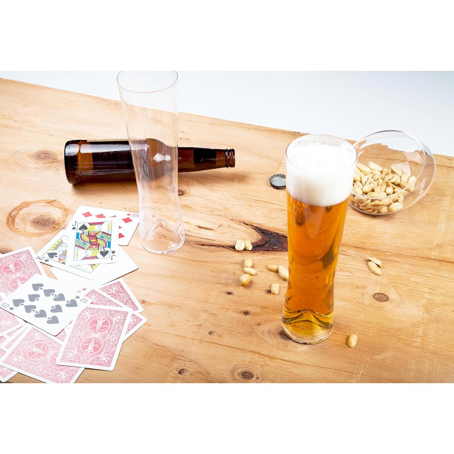 Juego de 2 Vasos Pilsner Sempli 365 ml Cristal Sin Plomo