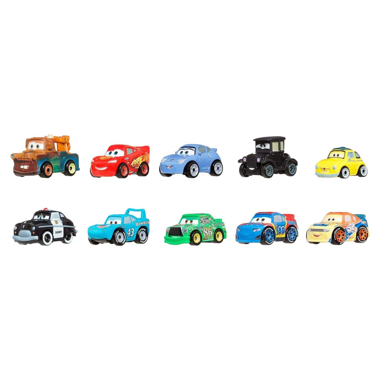 Vehículos de Juguete Mattel Cars 10-Pack Mini Corredores