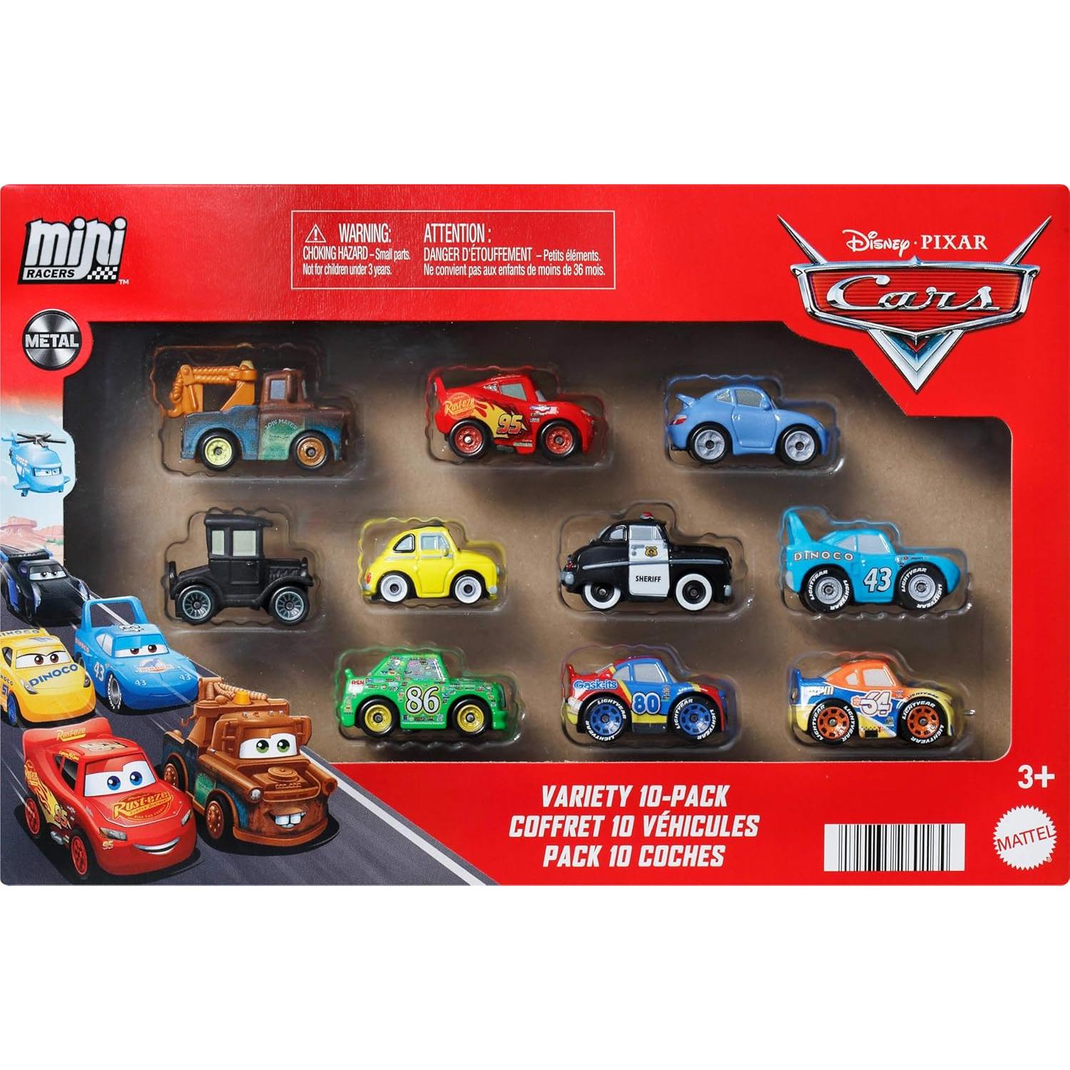 Vehículos de Juguete Mattel Cars 10-Pack Mini Corredores