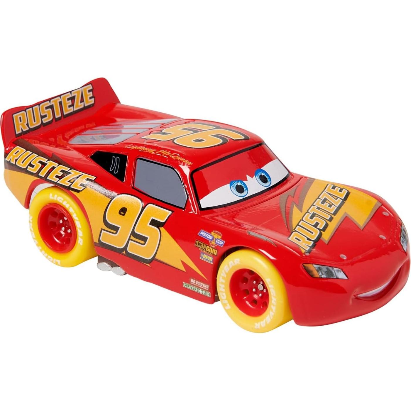 Juego de coches de retroceso Disney Cars - 3 coches con luces