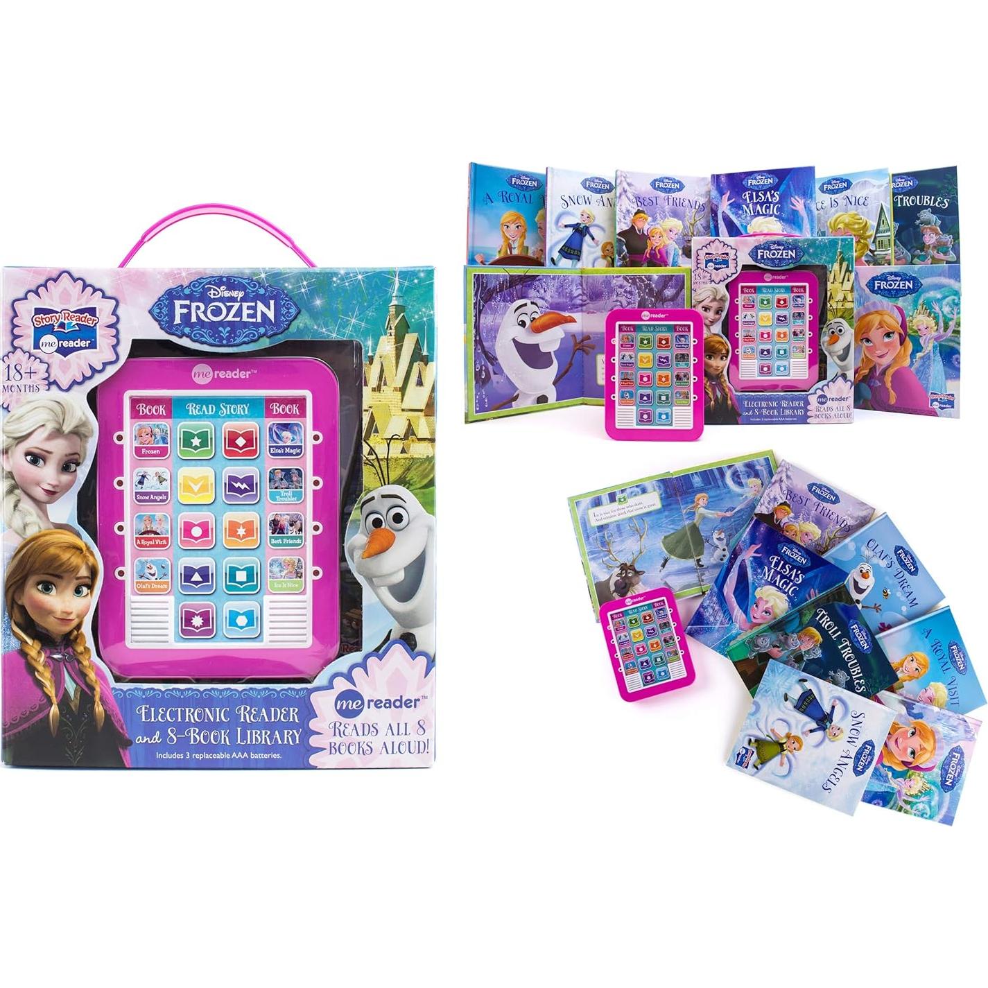 Disney Frozen Elsa, Anna, Olaf, and More! - Me Reader Electronic Reader and 8-Sound Book Library – Great Alternative to Toys for Christmas - PI Kids