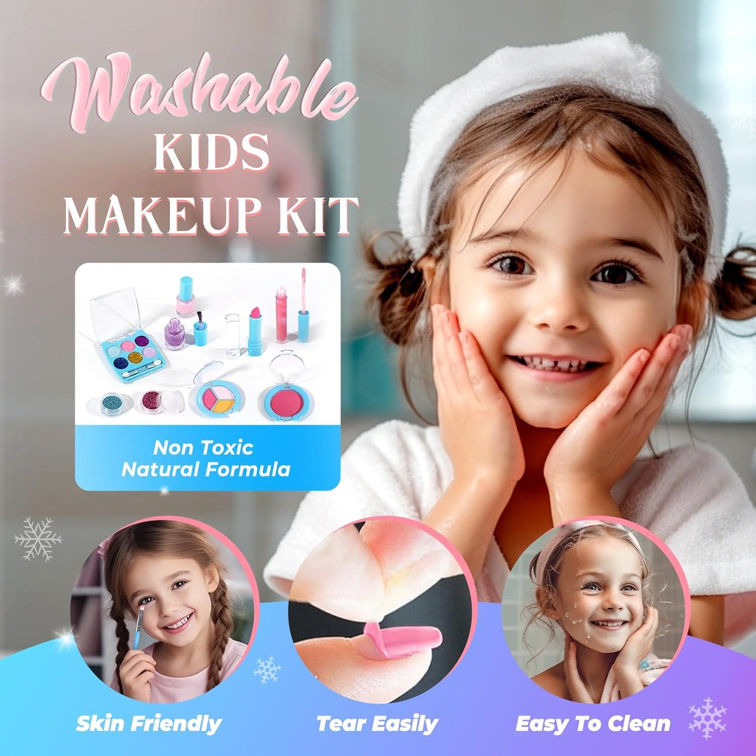 Kit de Maquillaje Lavable para Niñas INNOCHEER 25 en 1
