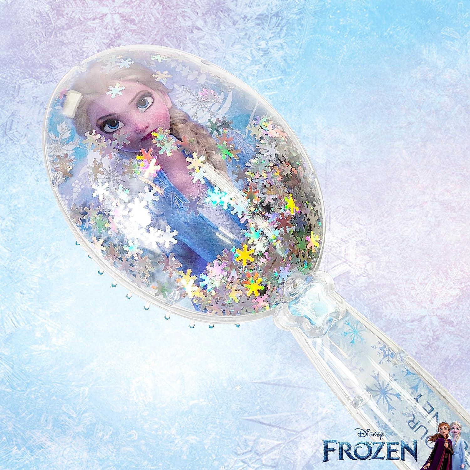 Cepillo de Pelo Luv Her Frozen II Copos de Nieve Plateado