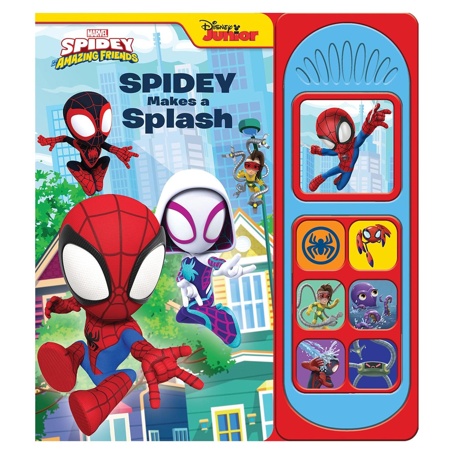 Marvel Spider-man - Spidey and his Amazing Friends – Spidey Makes a Splash Sound Book - PI Kids