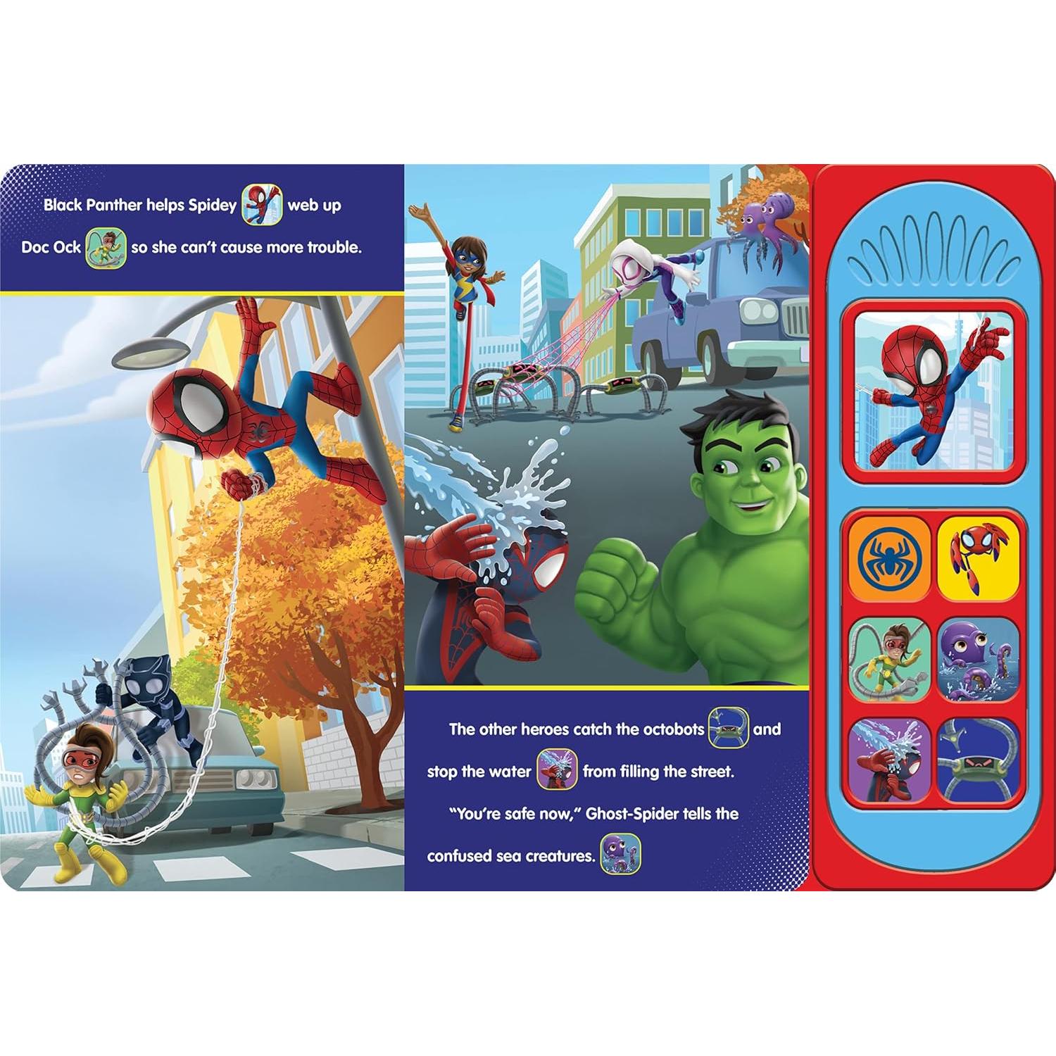 Marvel Spider-man - Spidey and his Amazing Friends – Spidey Makes a Splash Sound Book - PI Kids